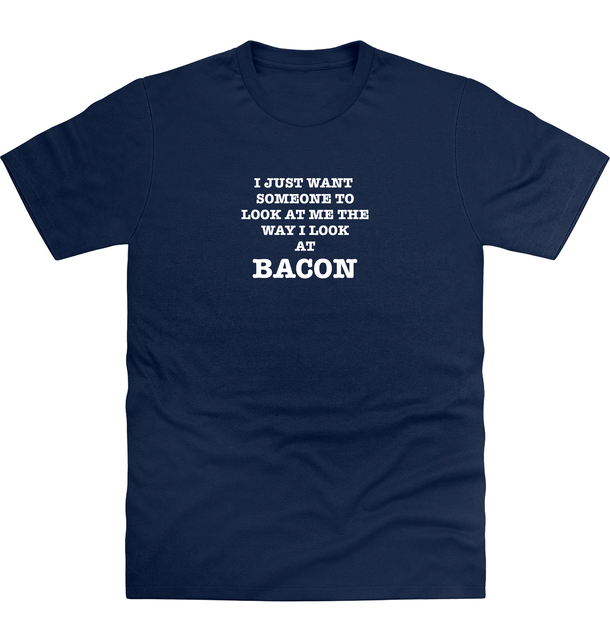 New French Navy Printed T-shirt Front