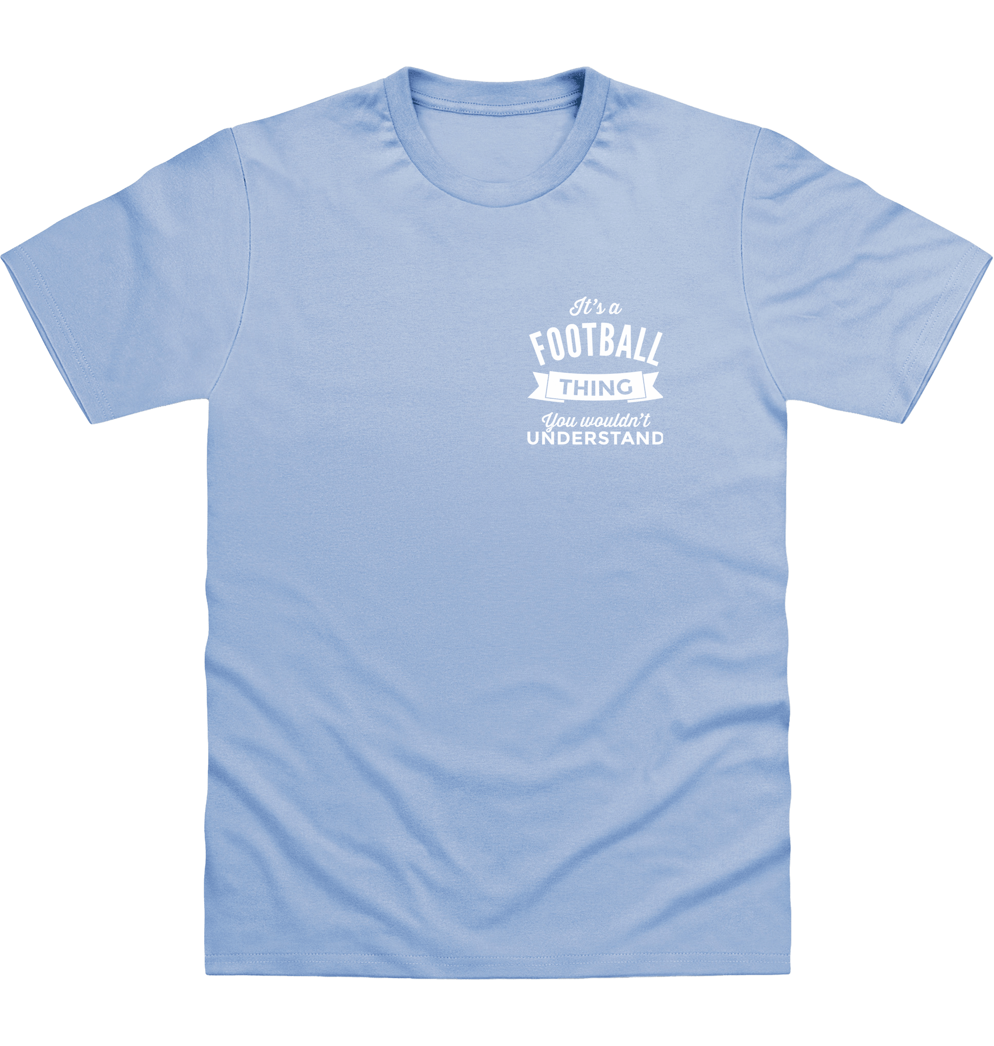 Sky Blue Printed T-shirt Front