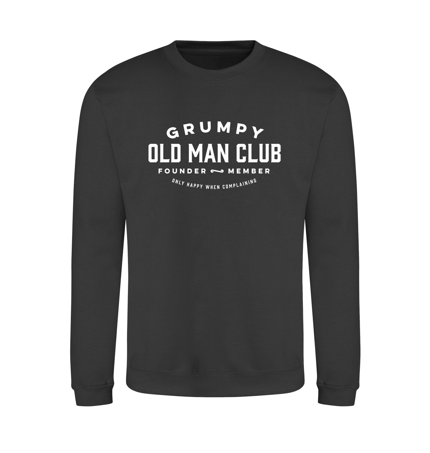 Storm Grey Printed Sweater Front