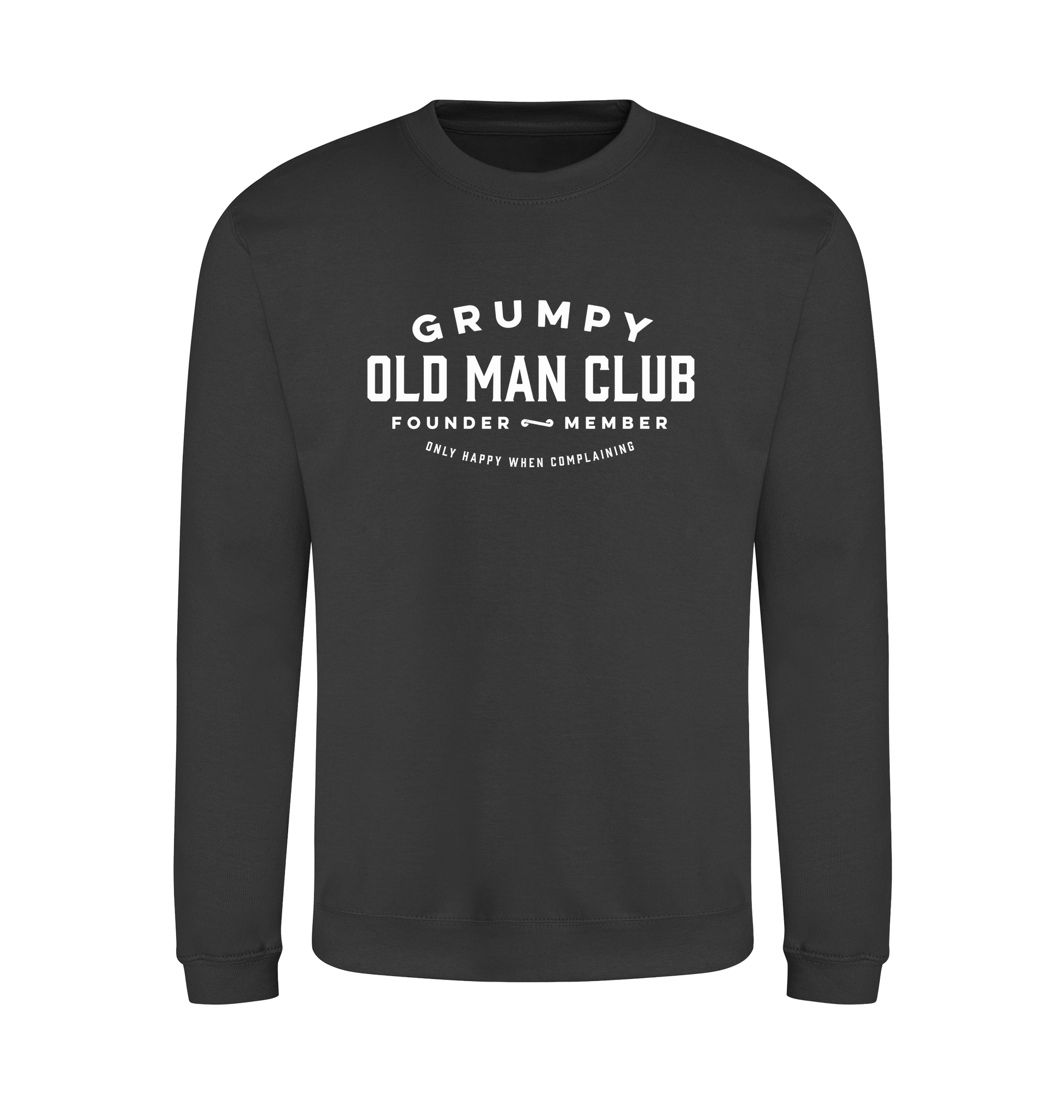 Storm Grey Printed Sweater Front