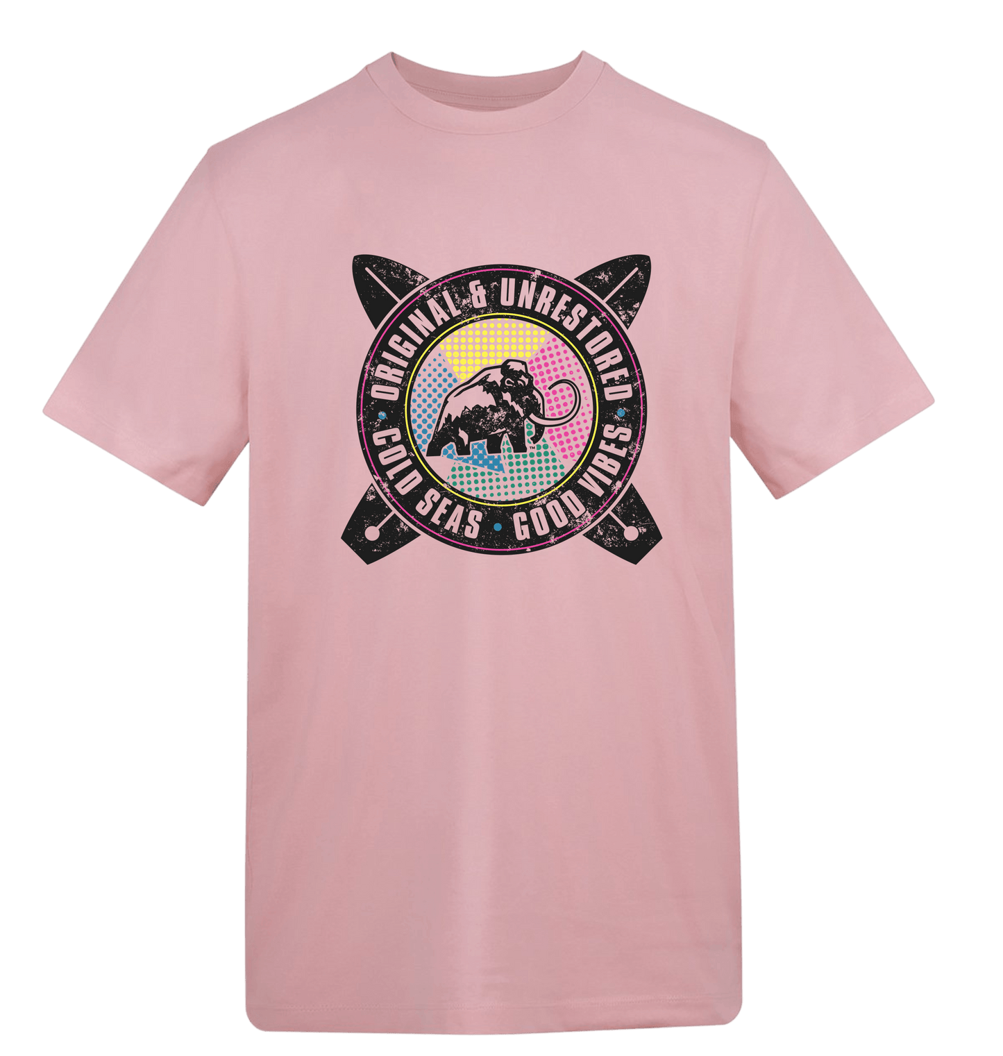 Baby Pink Printed T-shirt Front