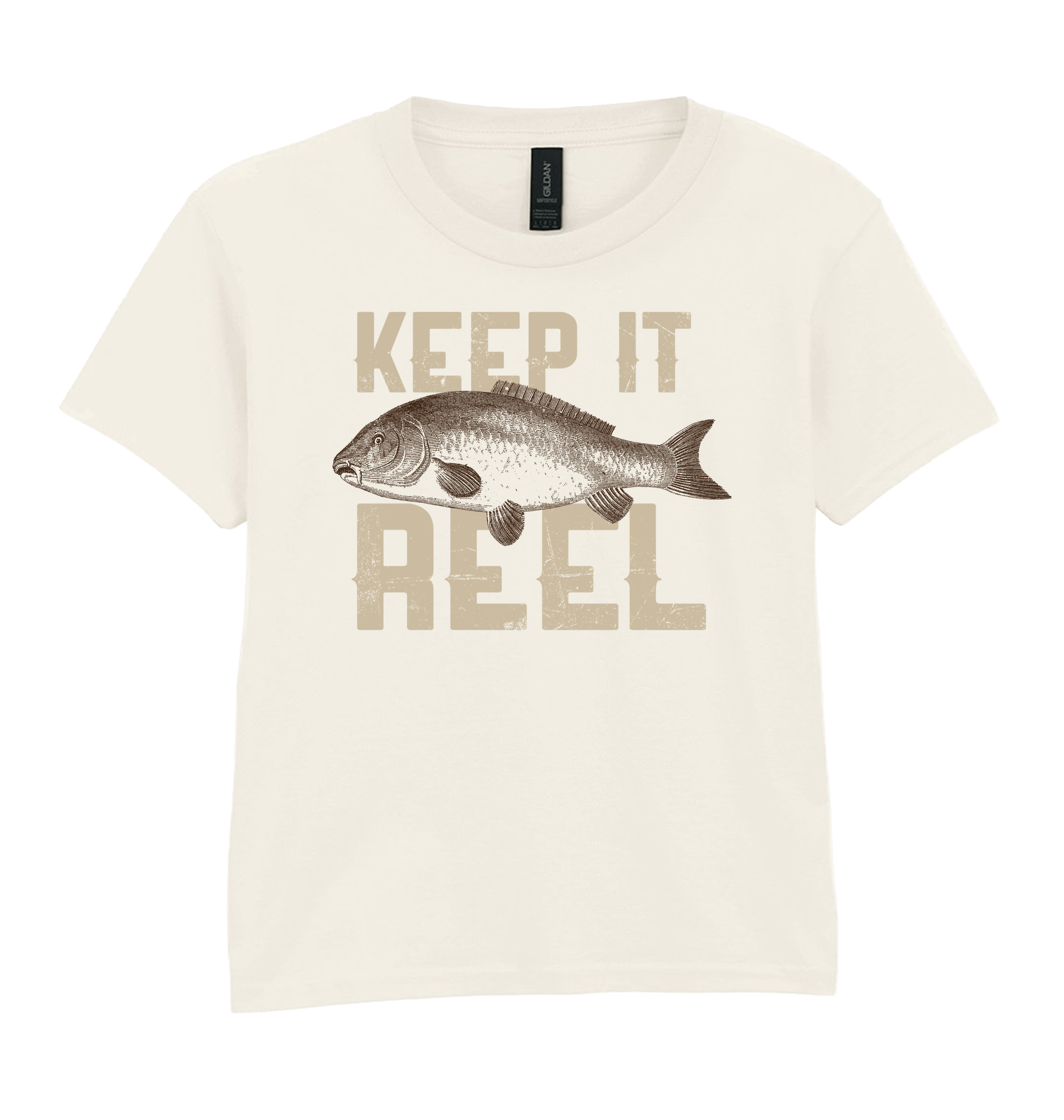 Natural Printed Kids T-Shirt Front