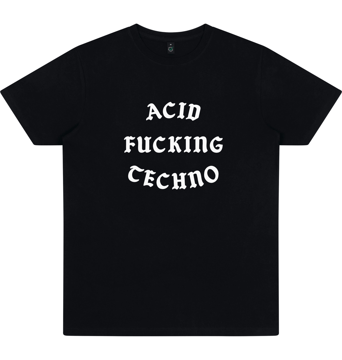 Black Printed T-shirt Front