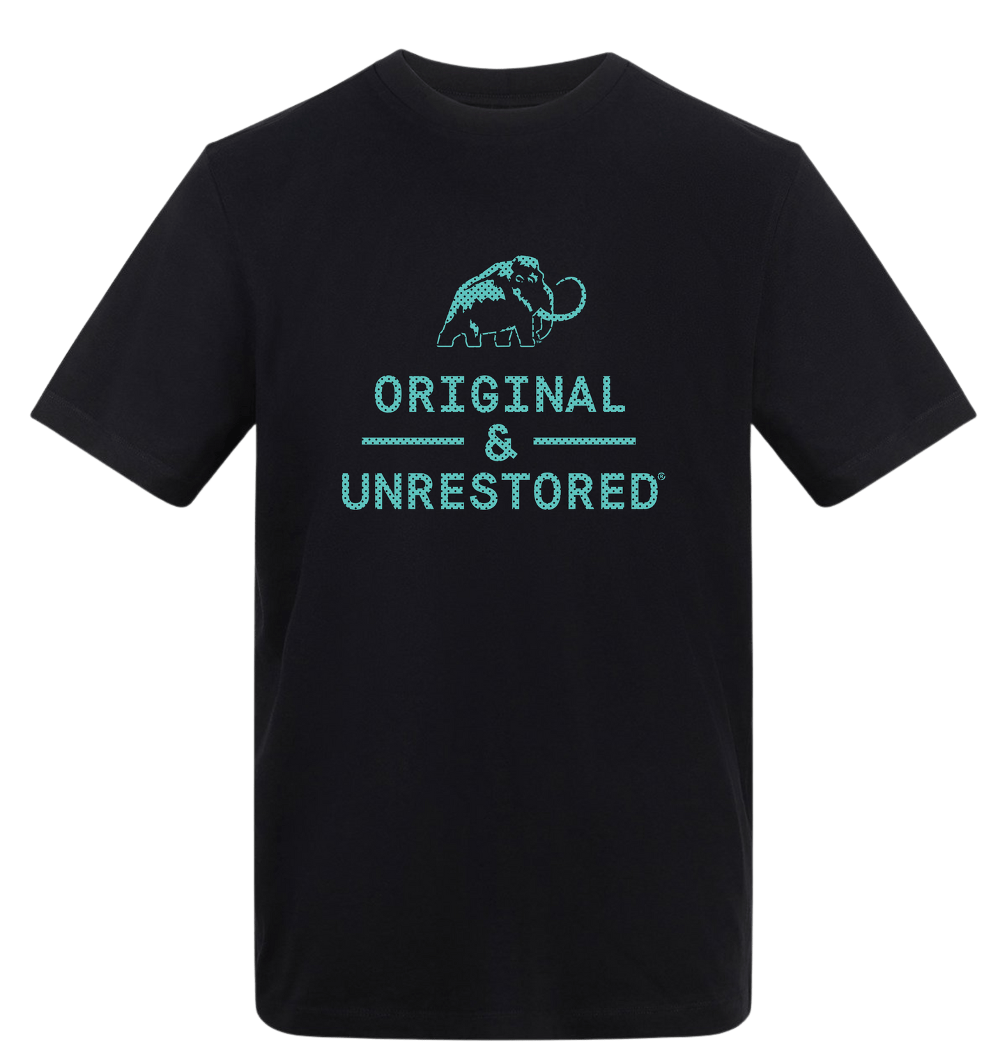 Deep Black Printed T-shirt Front