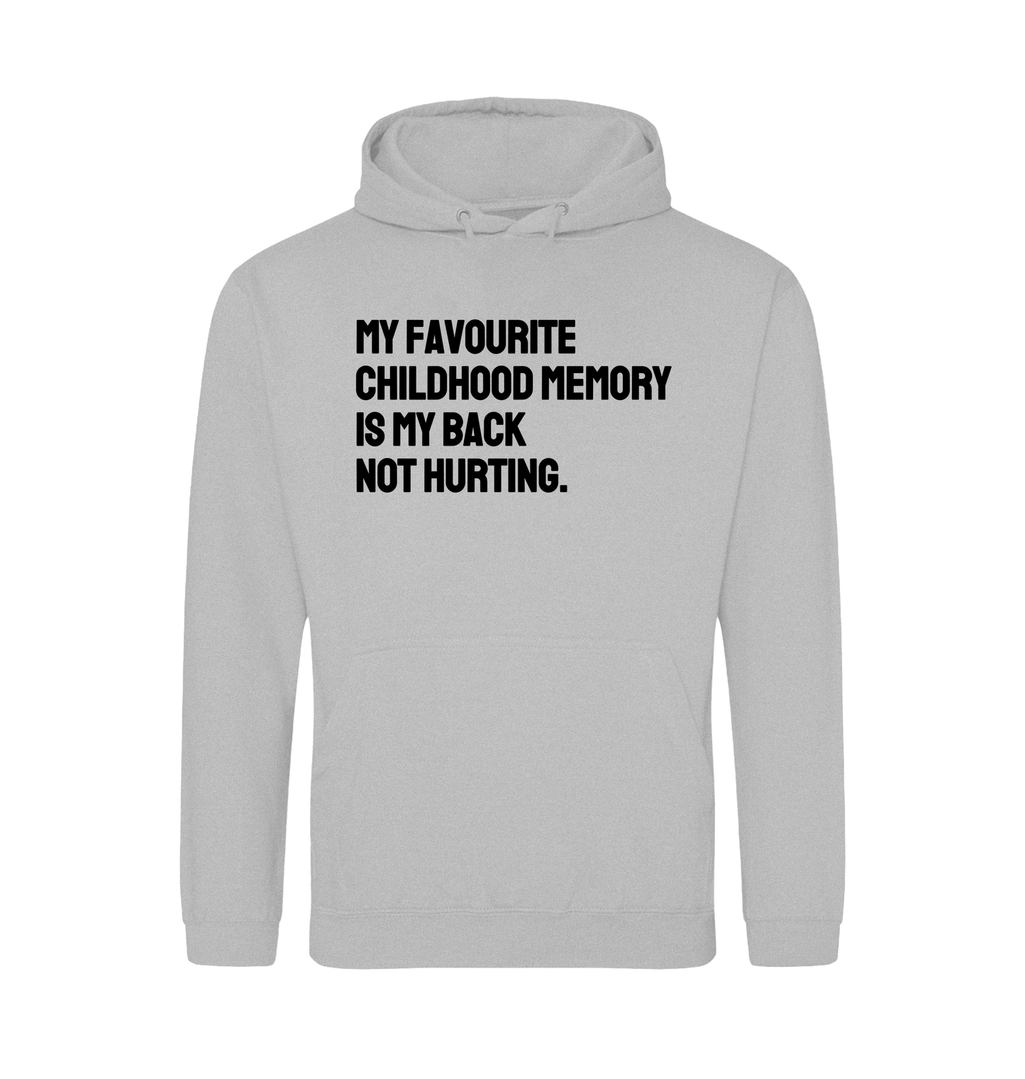 Heather Grey Printed Hoody Front