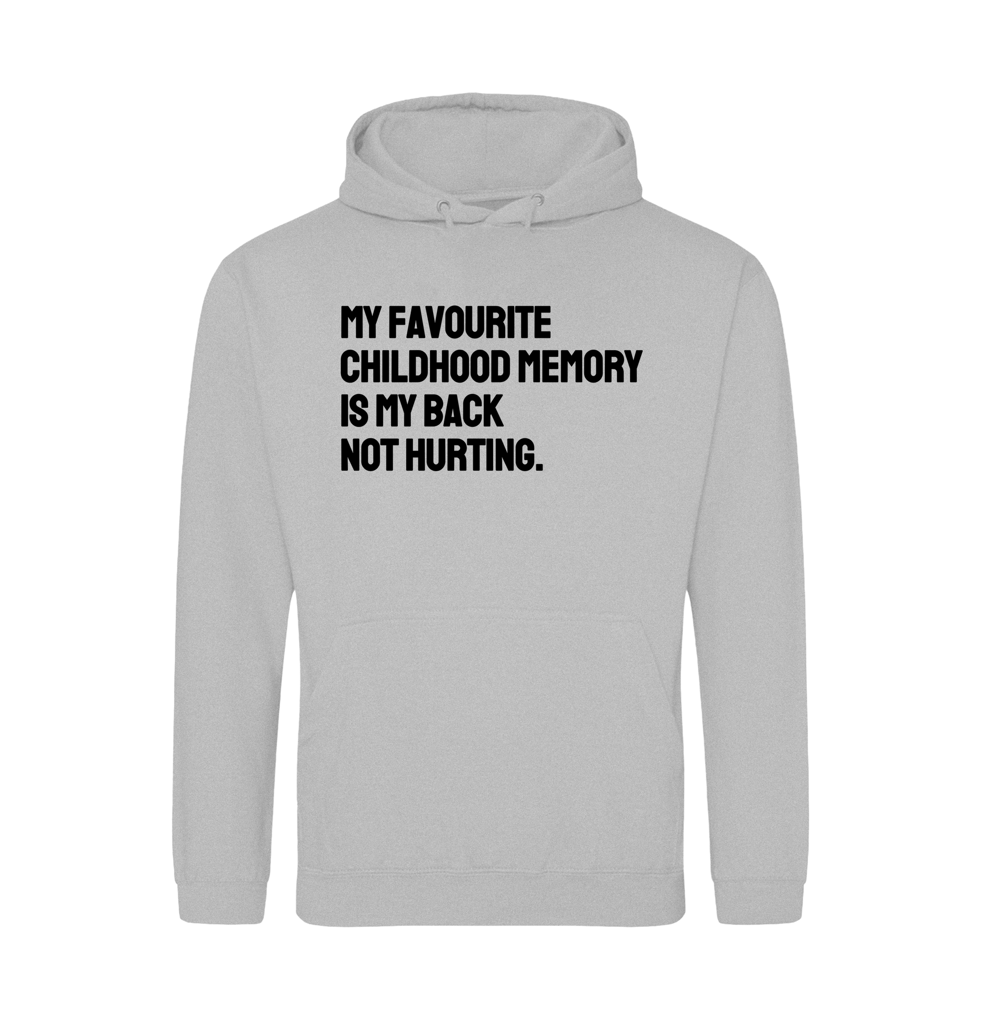 Heather Grey Printed Hoody Front