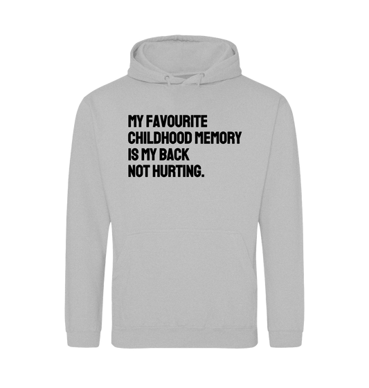 Heather Grey Printed Hoody Front