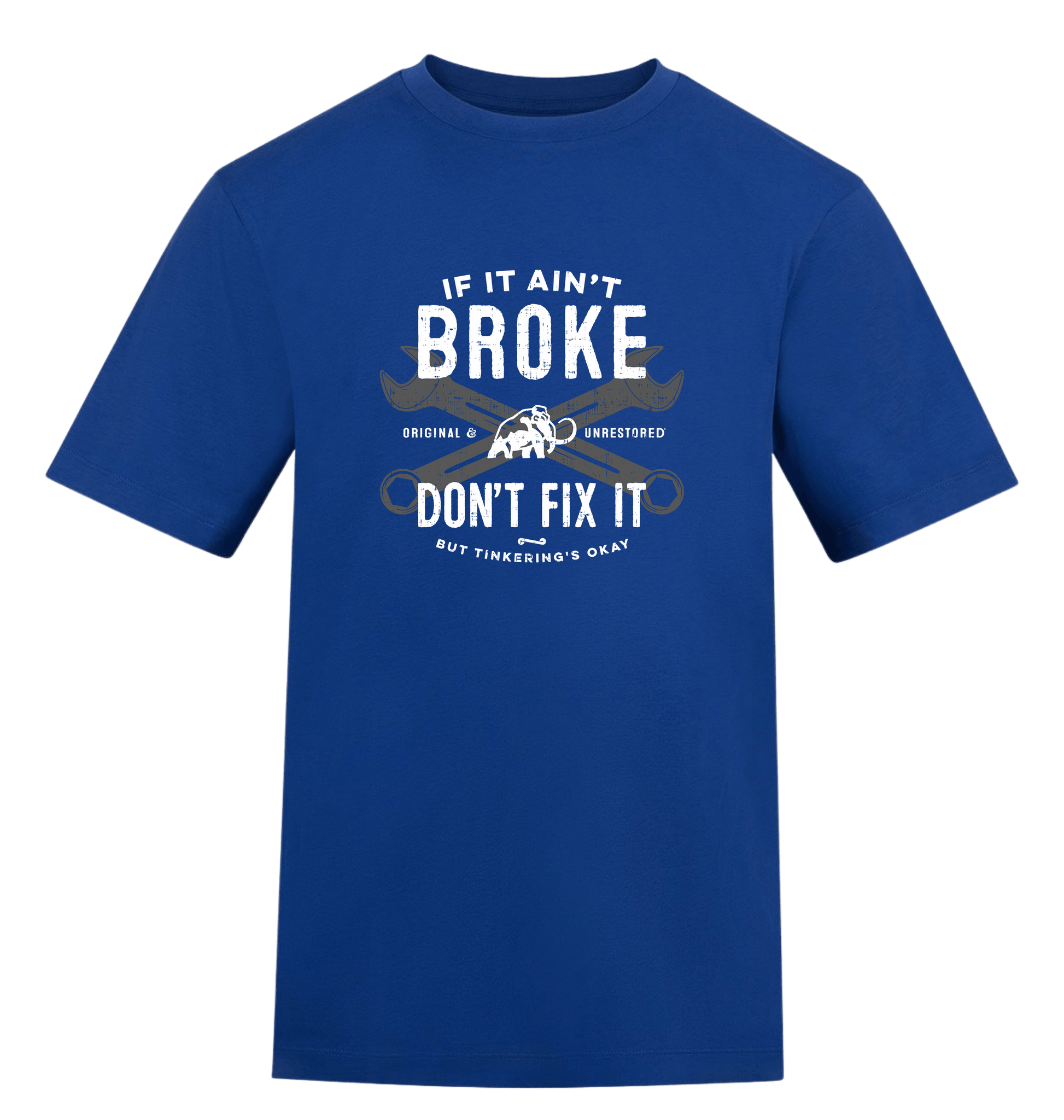 Royal Blue Printed T-shirt Front