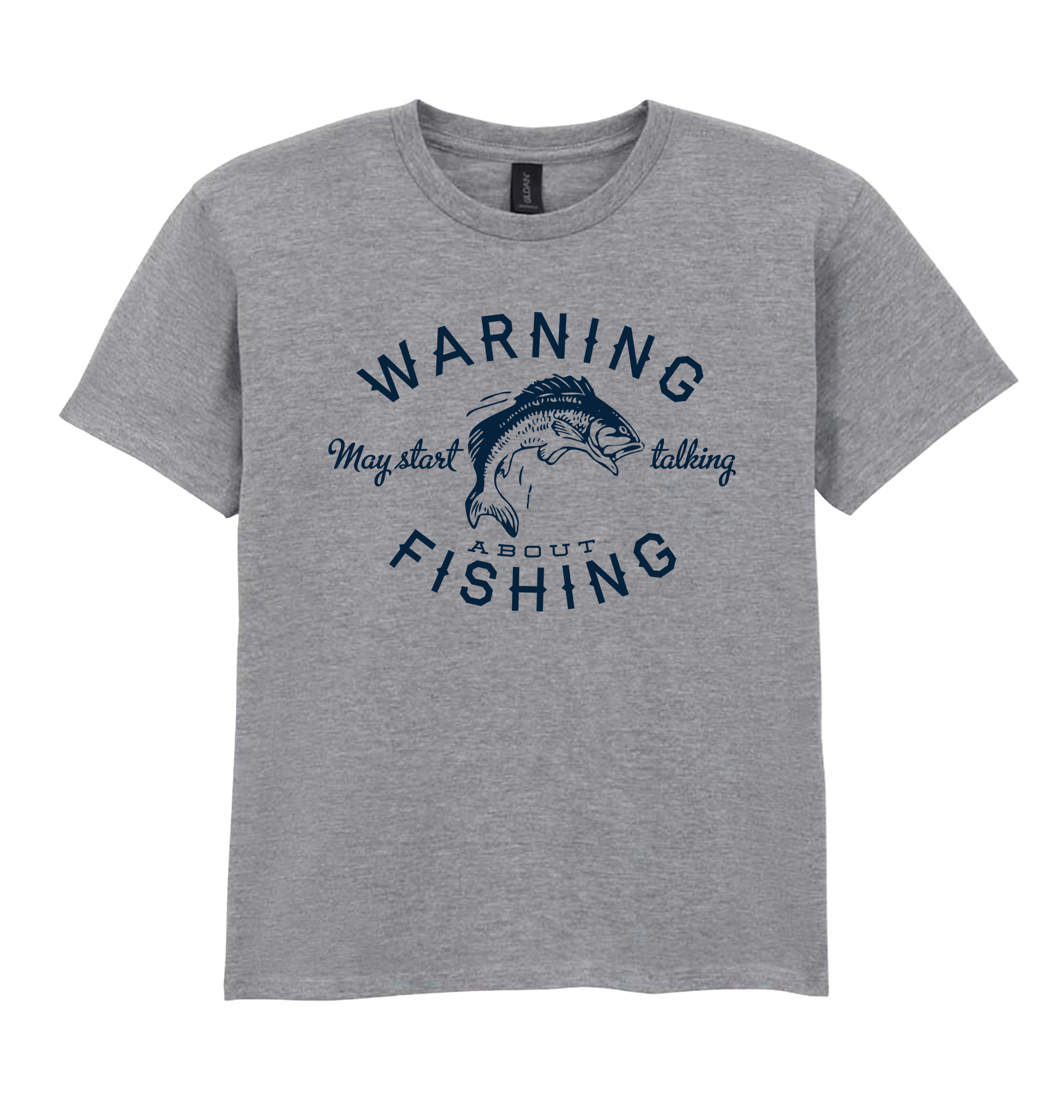 Sport Grey Printed Kids T-Shirt Front