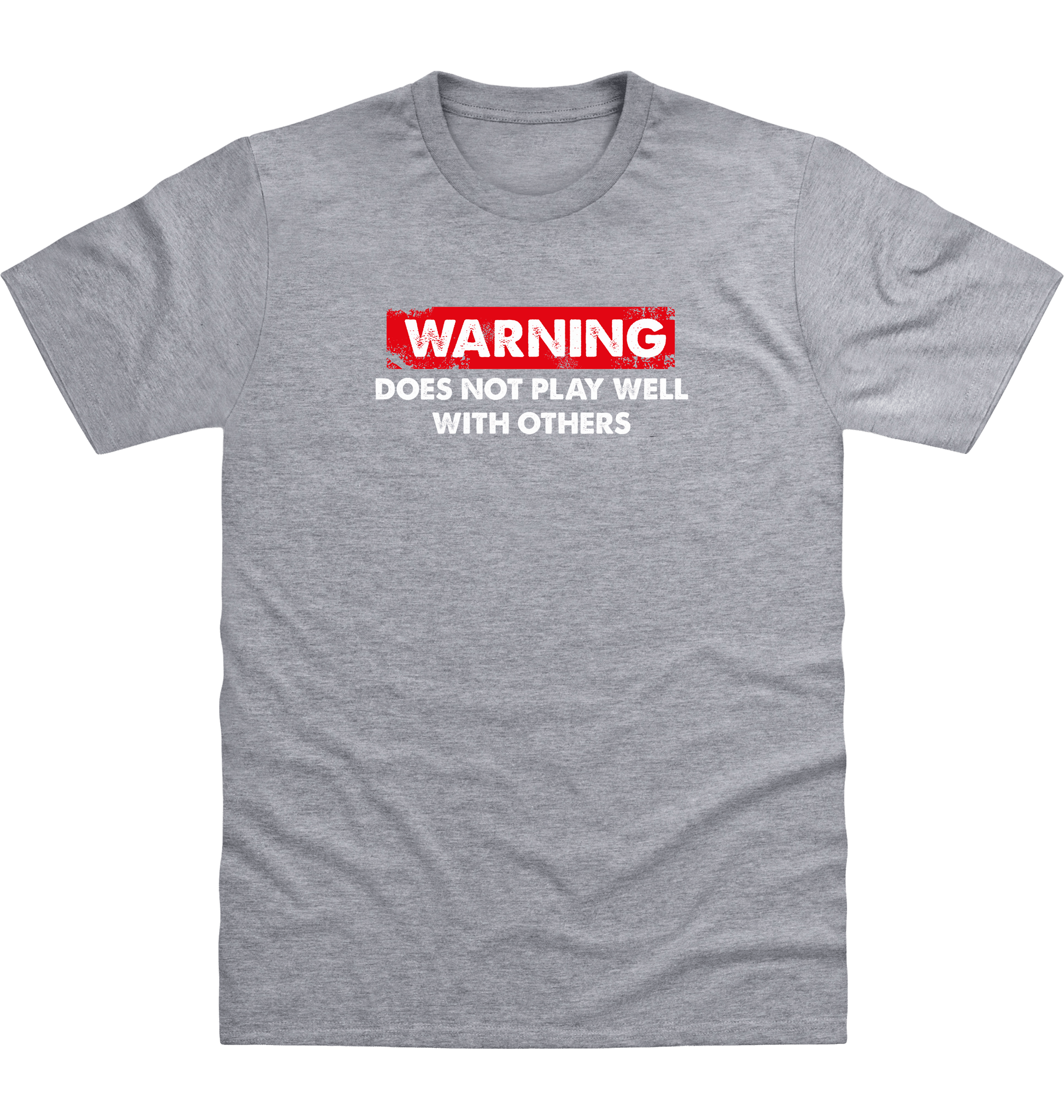 Heather Grey Printed T-shirt Front