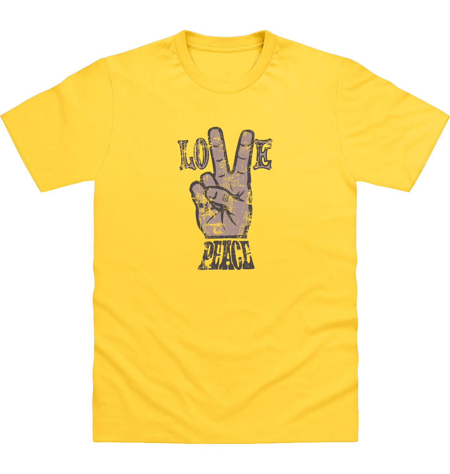 Sun Yellow Printed T-shirt Front