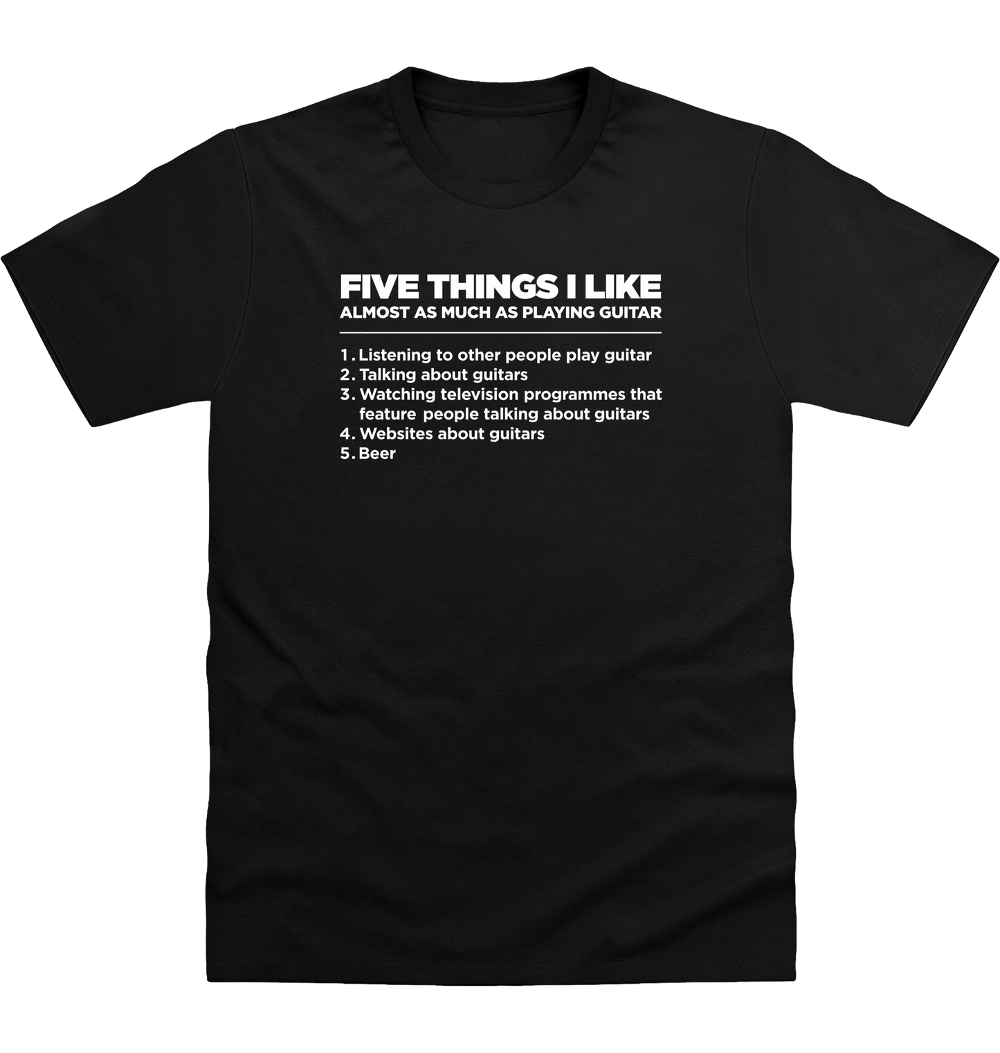 Deep Black Printed T-shirt Front