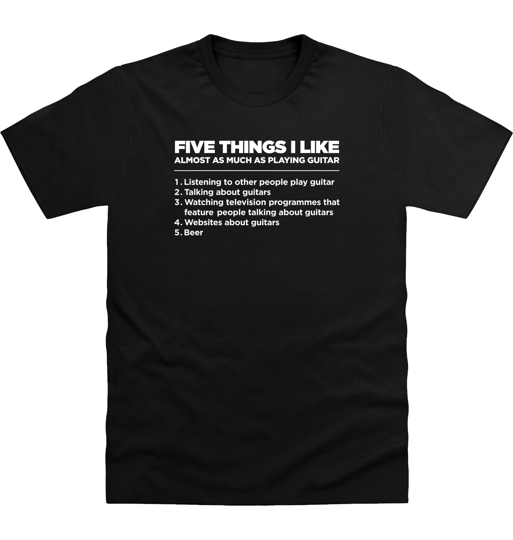 Deep Black Printed T-shirt Front