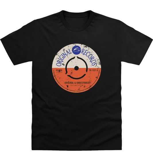 Deep Black Printed T-shirt Front