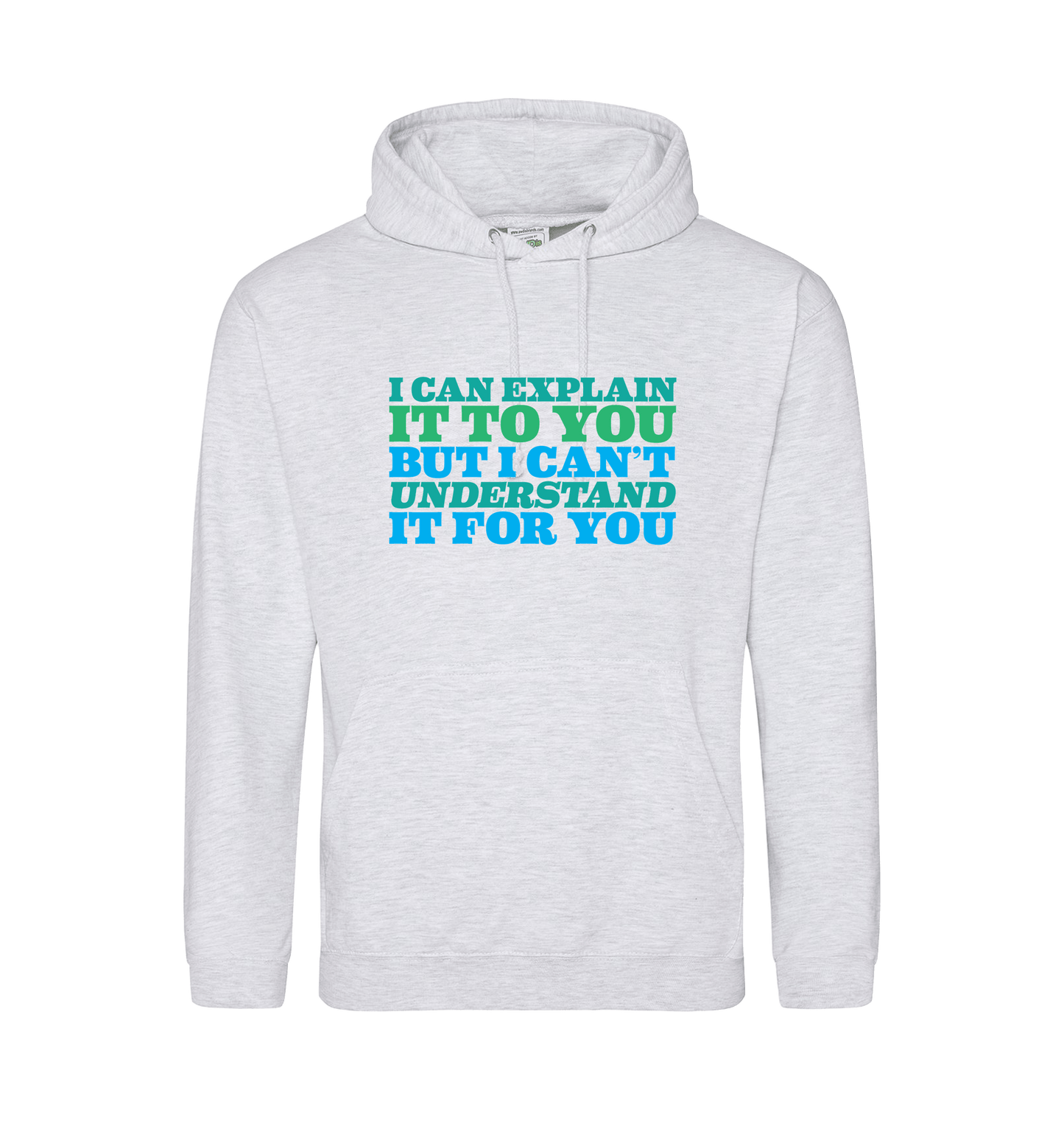 Ash Printed Hoody Front