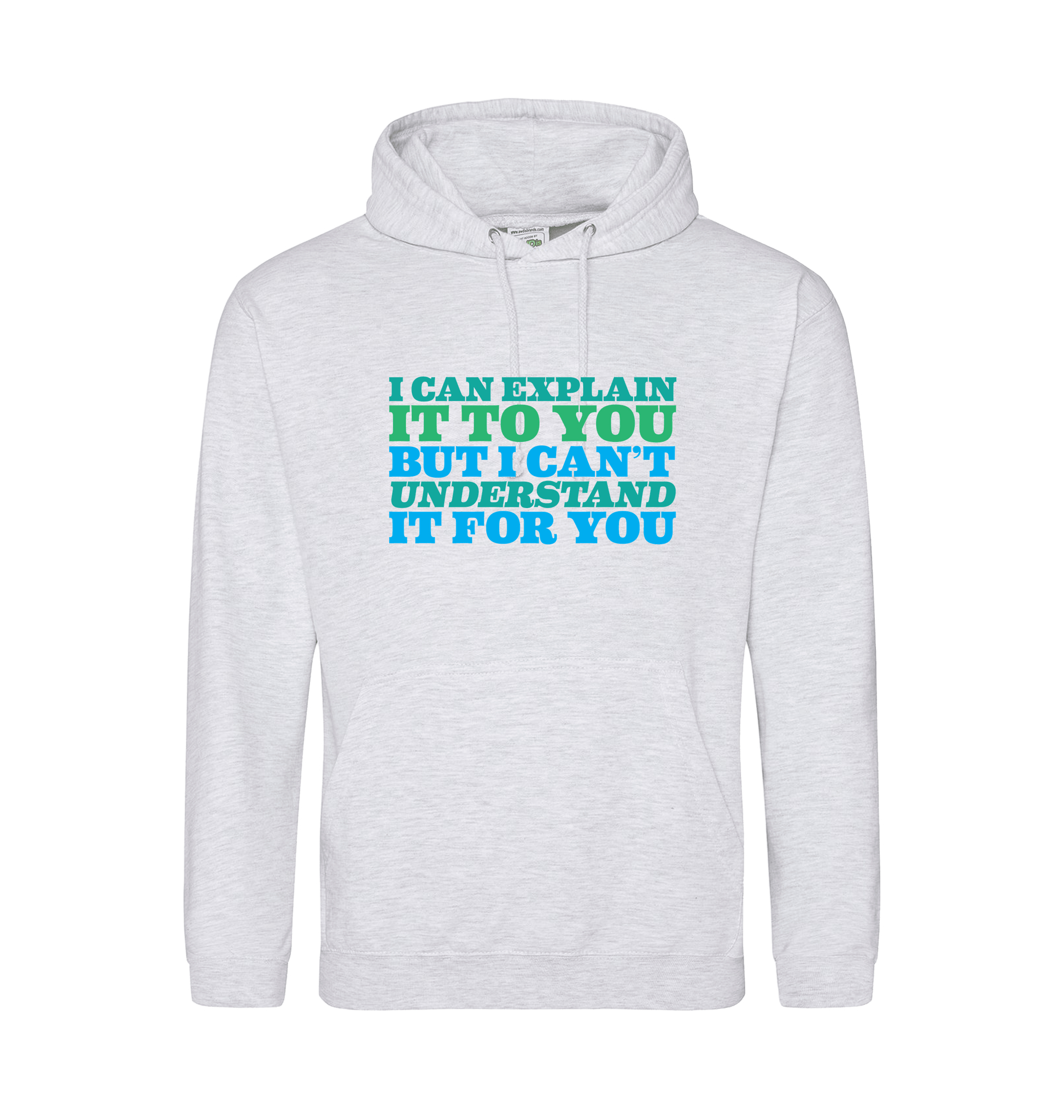 Ash Printed Hoody Front