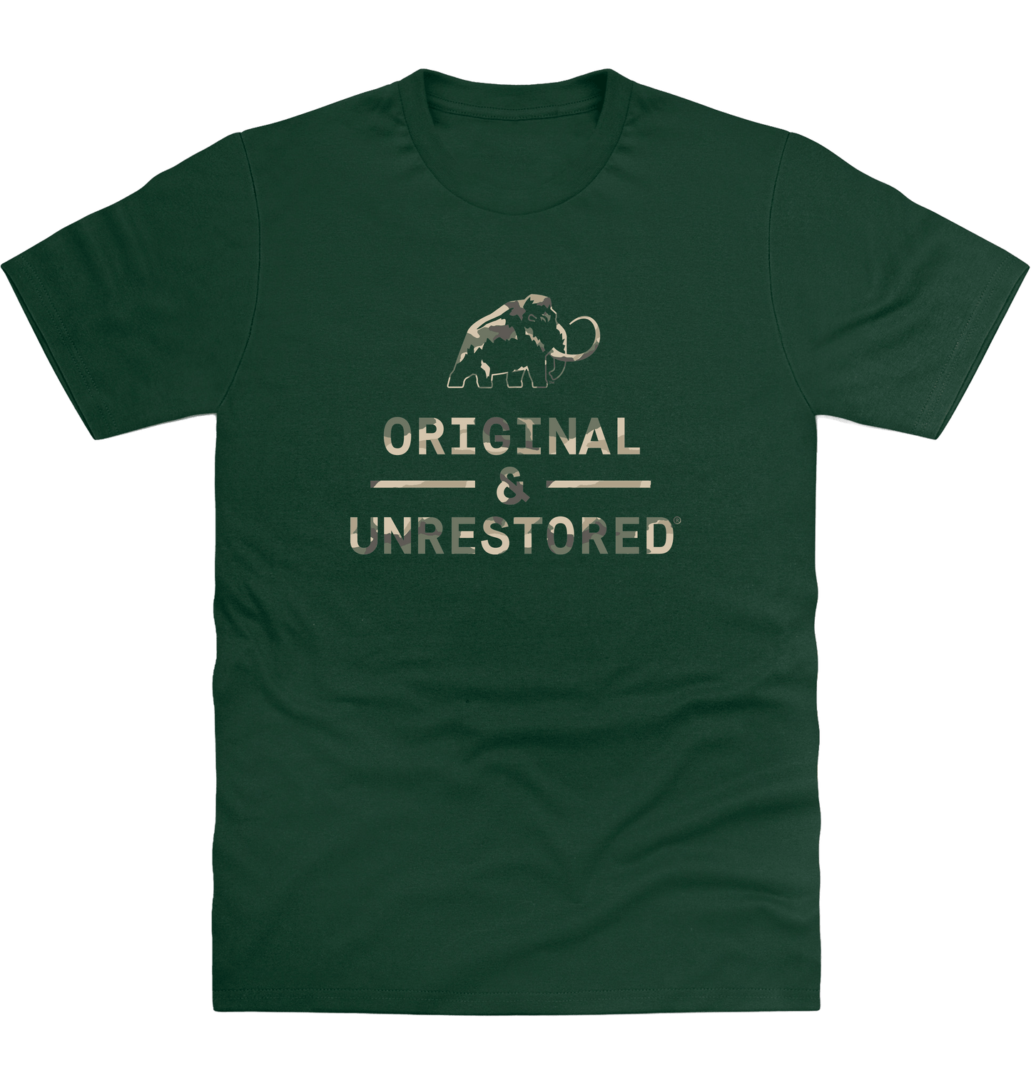 Bottle Green Printed T-shirt Front