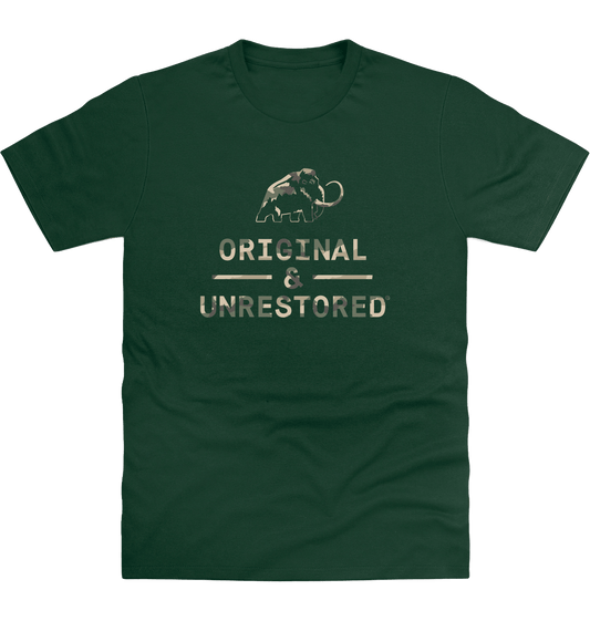 Bottle Green Printed T-shirt Front