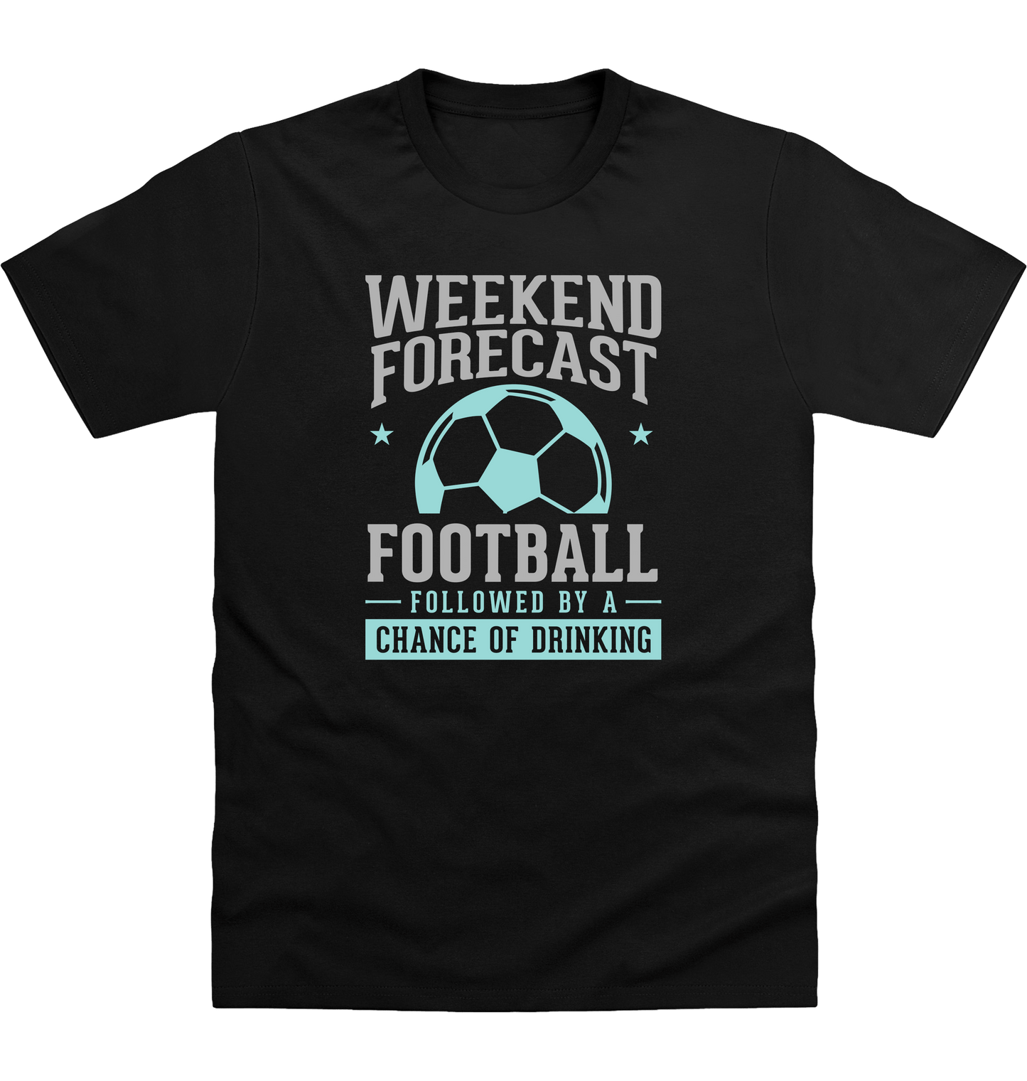 Deep Black Printed T-shirt Front