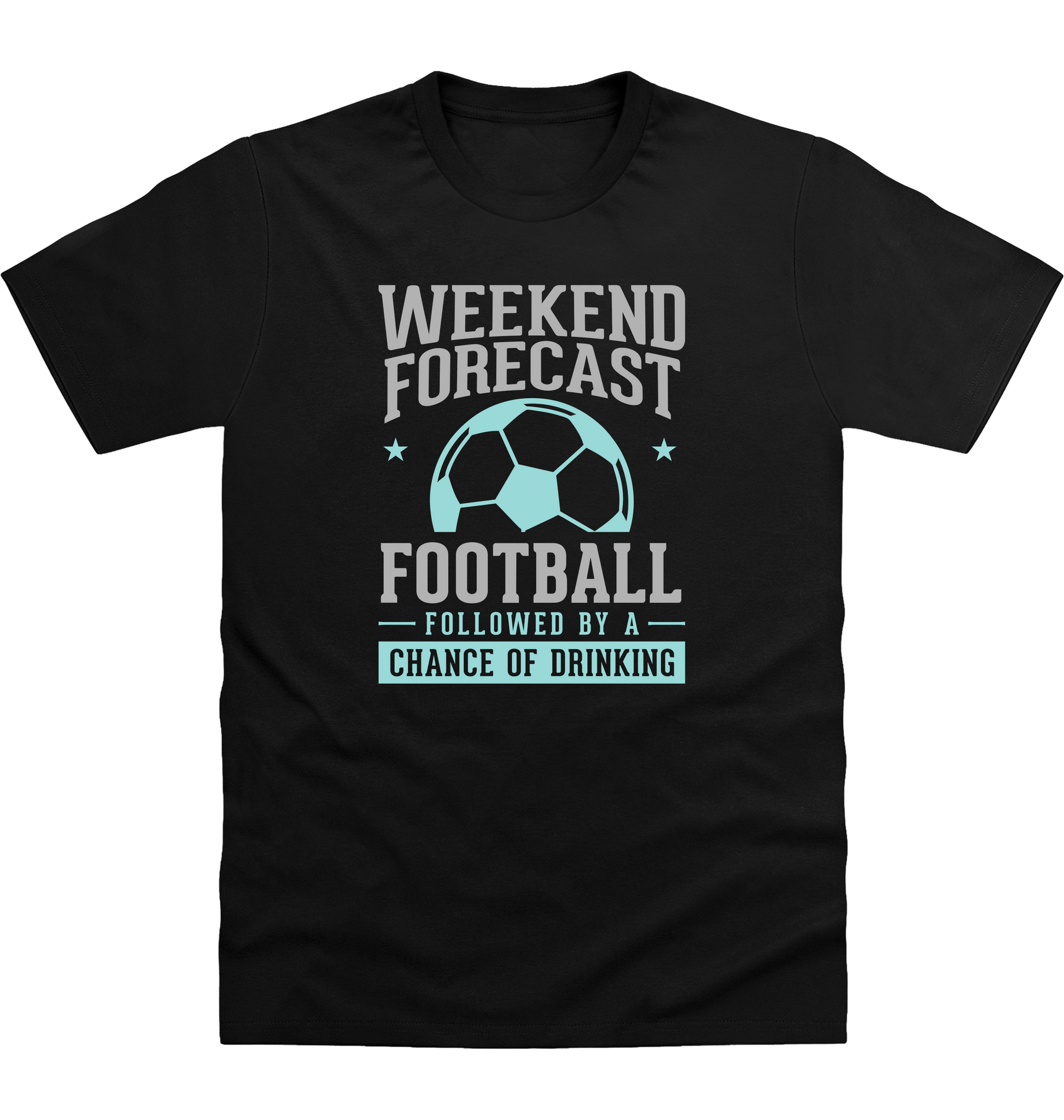 Deep Black Printed T-shirt Front