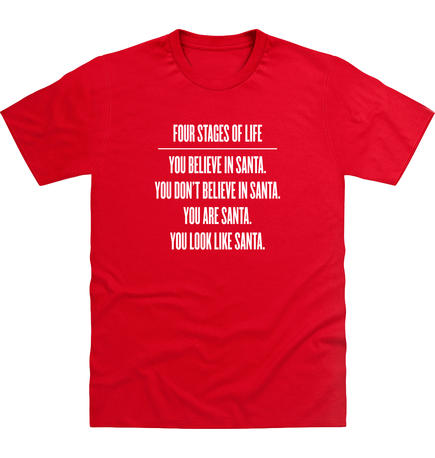 Fire Red Printed T-shirt Front