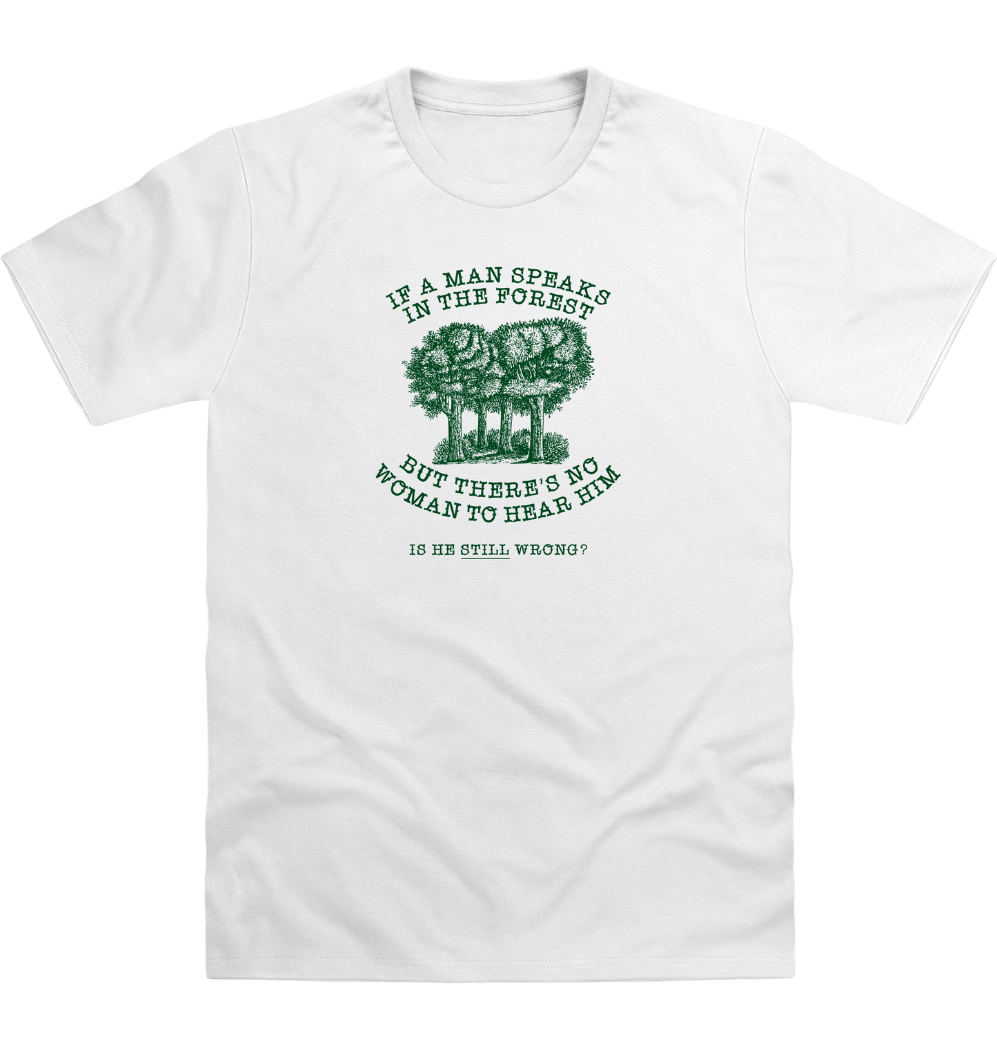 Arctic White Printed T-shirt Front