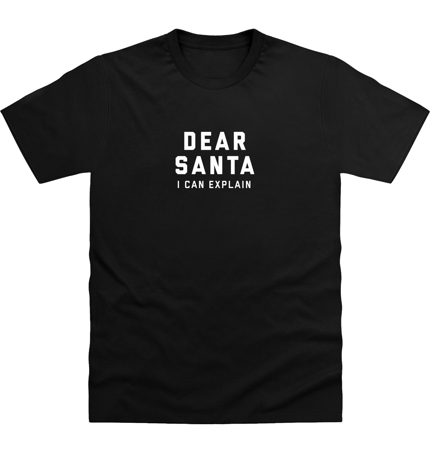 Deep Black Printed T-shirt Front