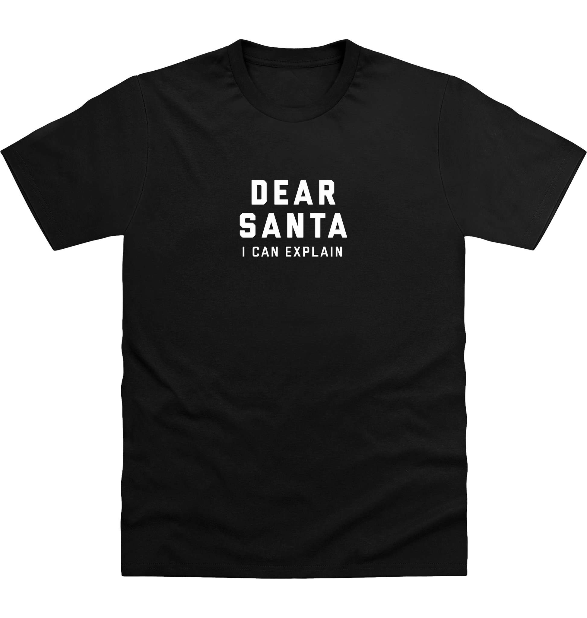 Deep Black Printed T-shirt Front
