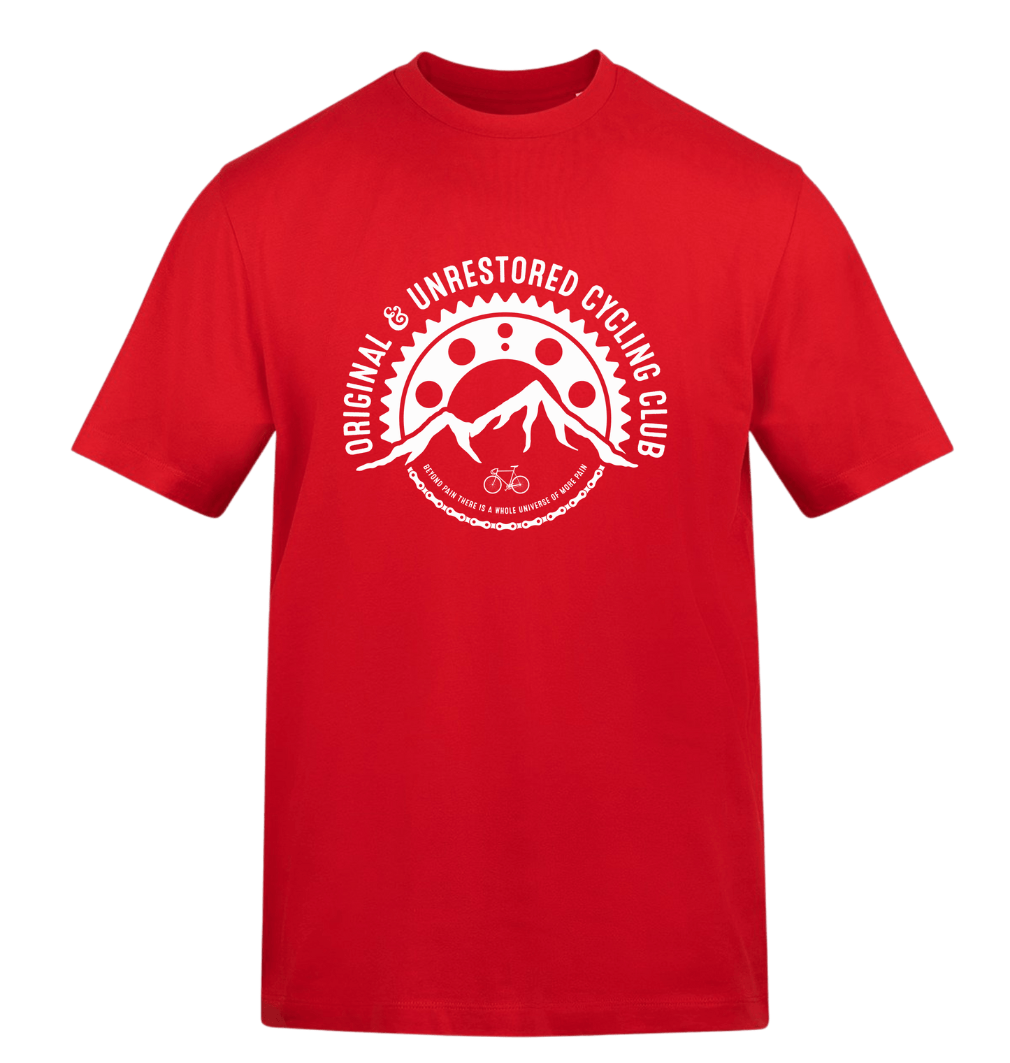 Fire Red Printed T-shirt Front