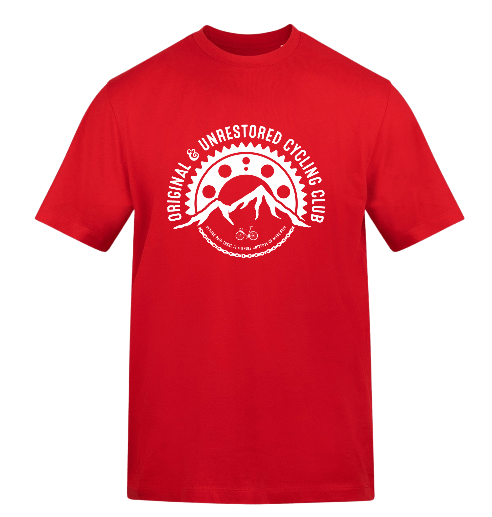 Fire Red Printed T-shirt Front