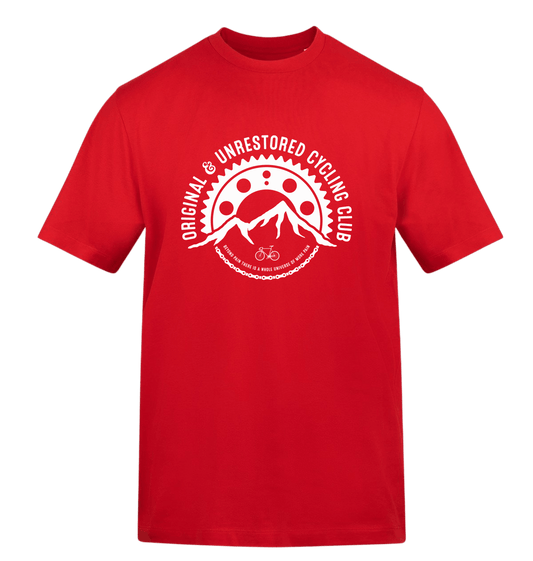 Fire Red Printed T-shirt Front