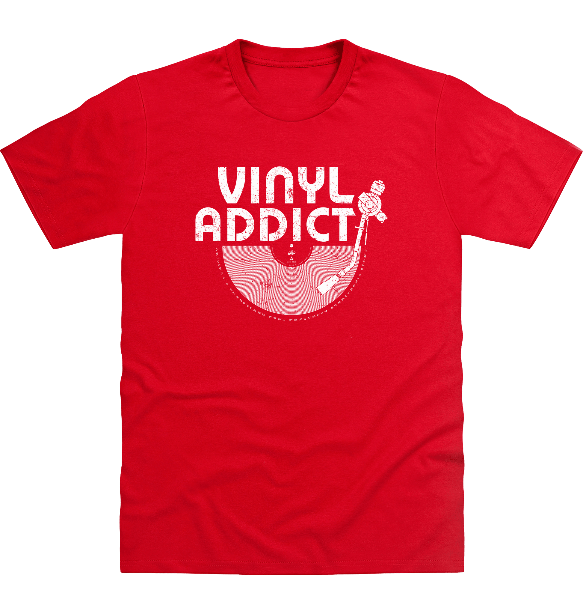 Fire Red Printed T-shirt Front