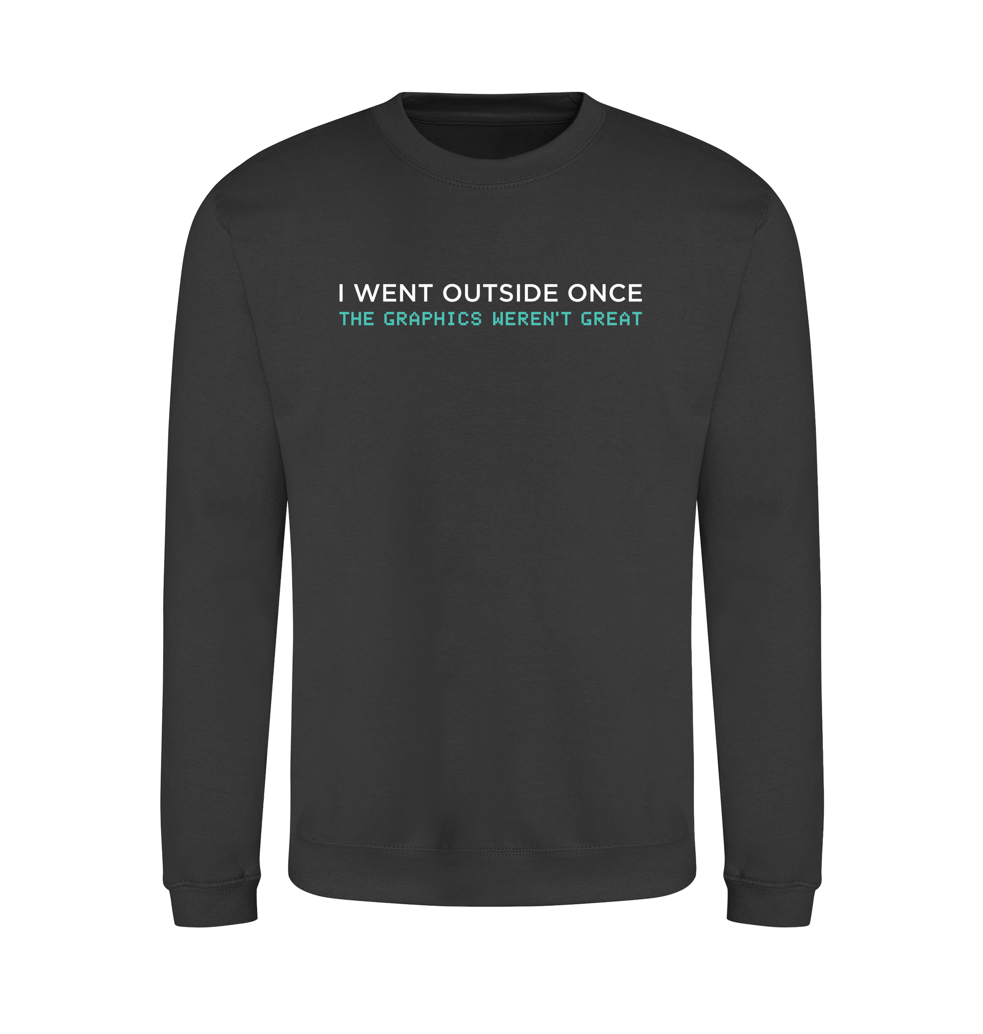 Storm Grey Printed Sweater Front