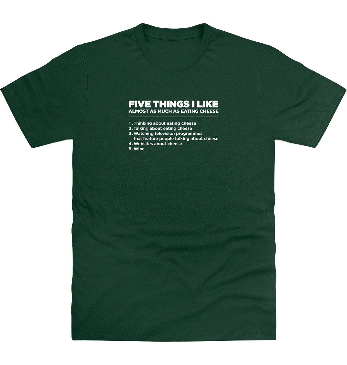 Bottle Green Printed T-shirt Front