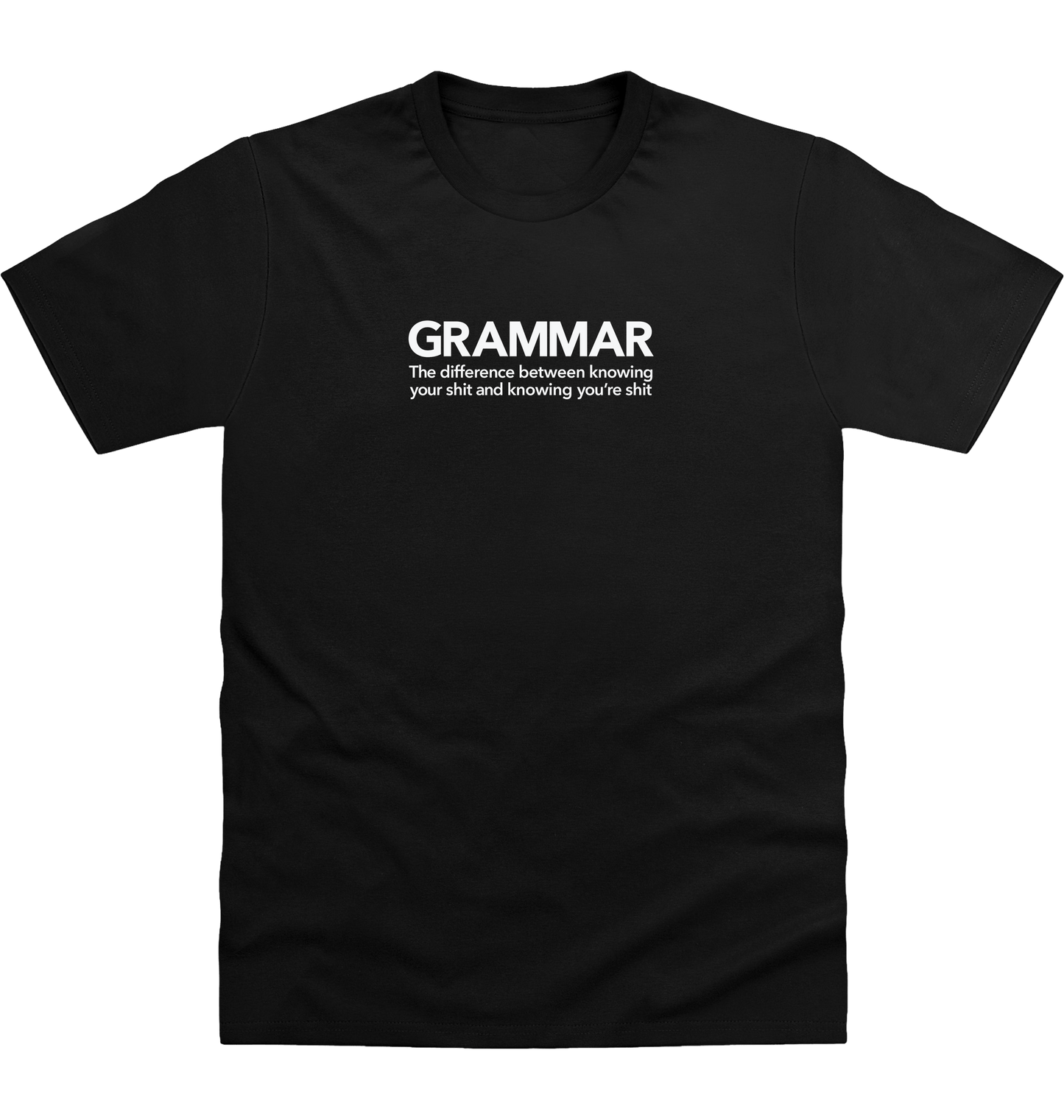 Deep Black Printed T-shirt Front