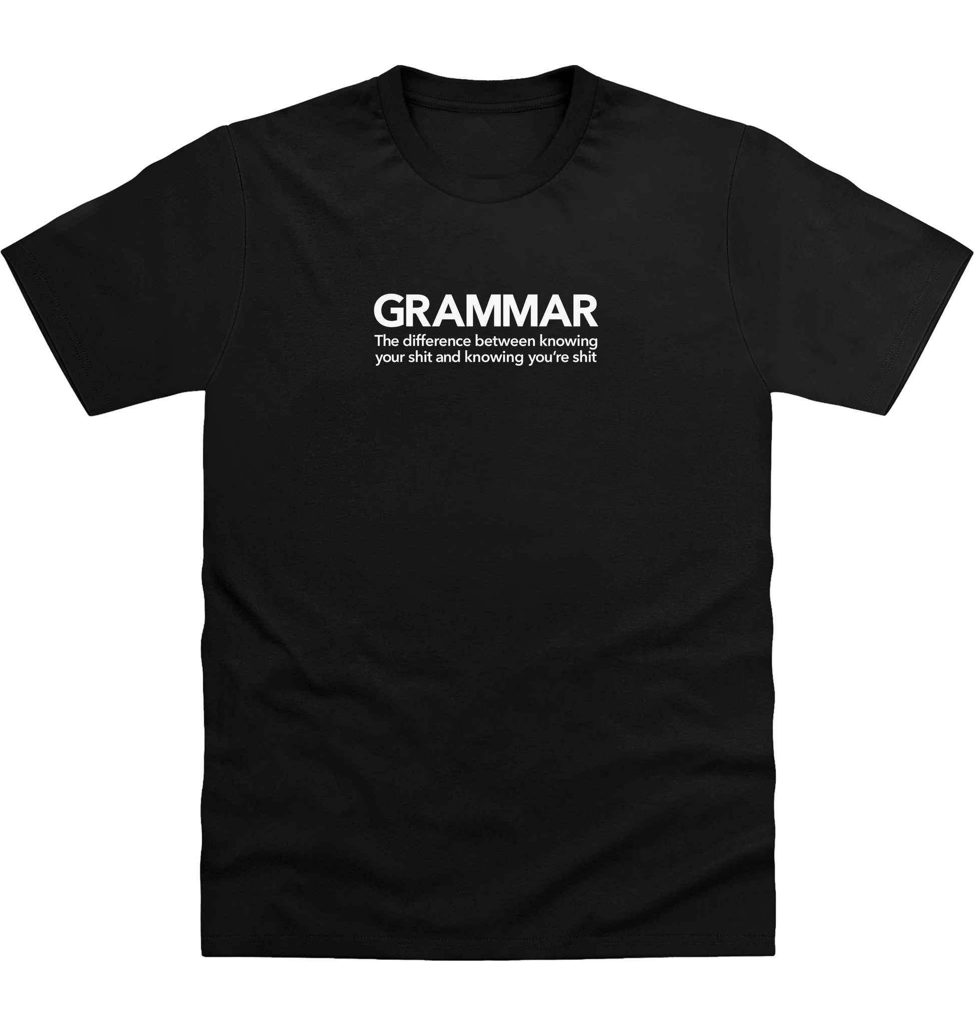 Deep Black Printed T-shirt Front