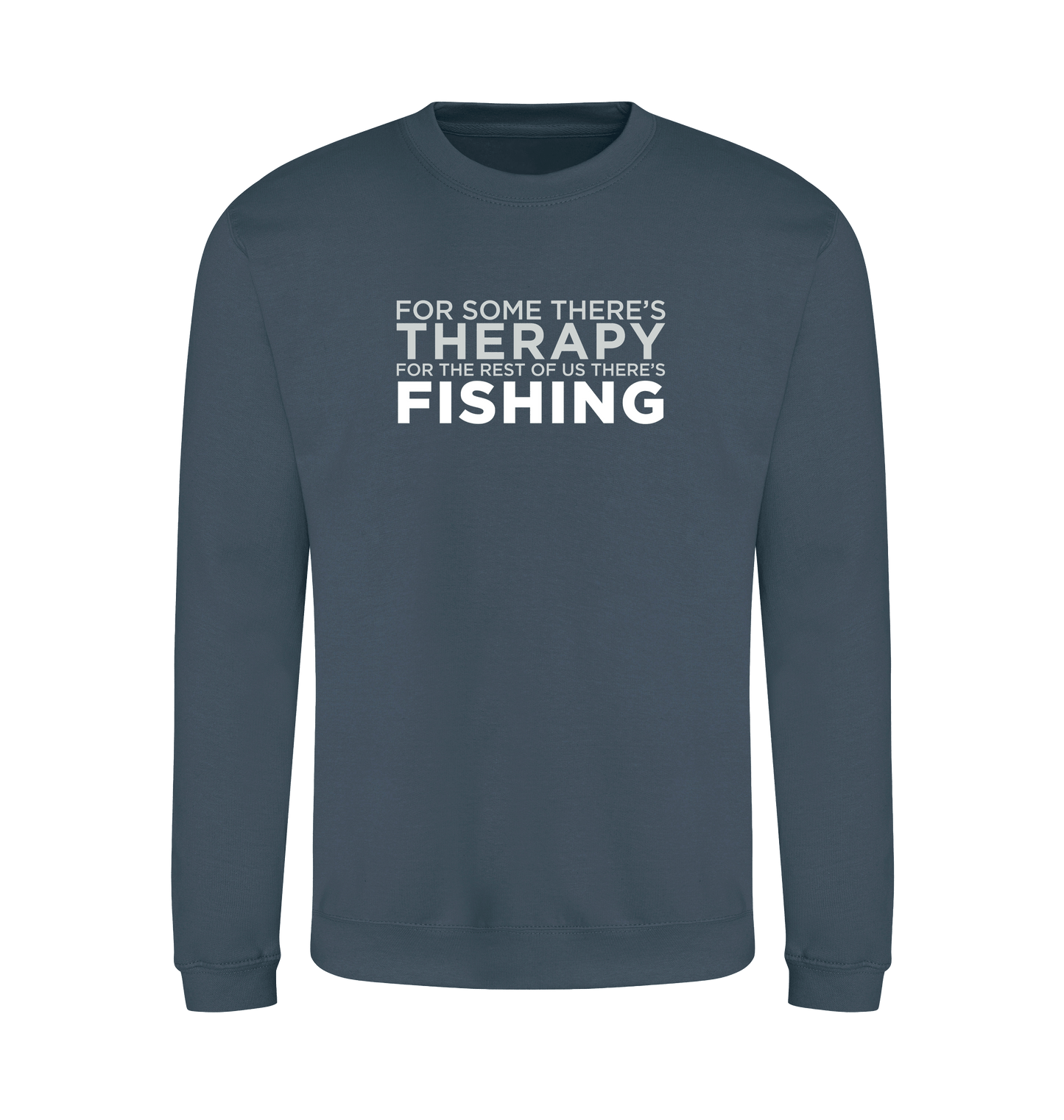 Airforce Blue Printed Sweater Front