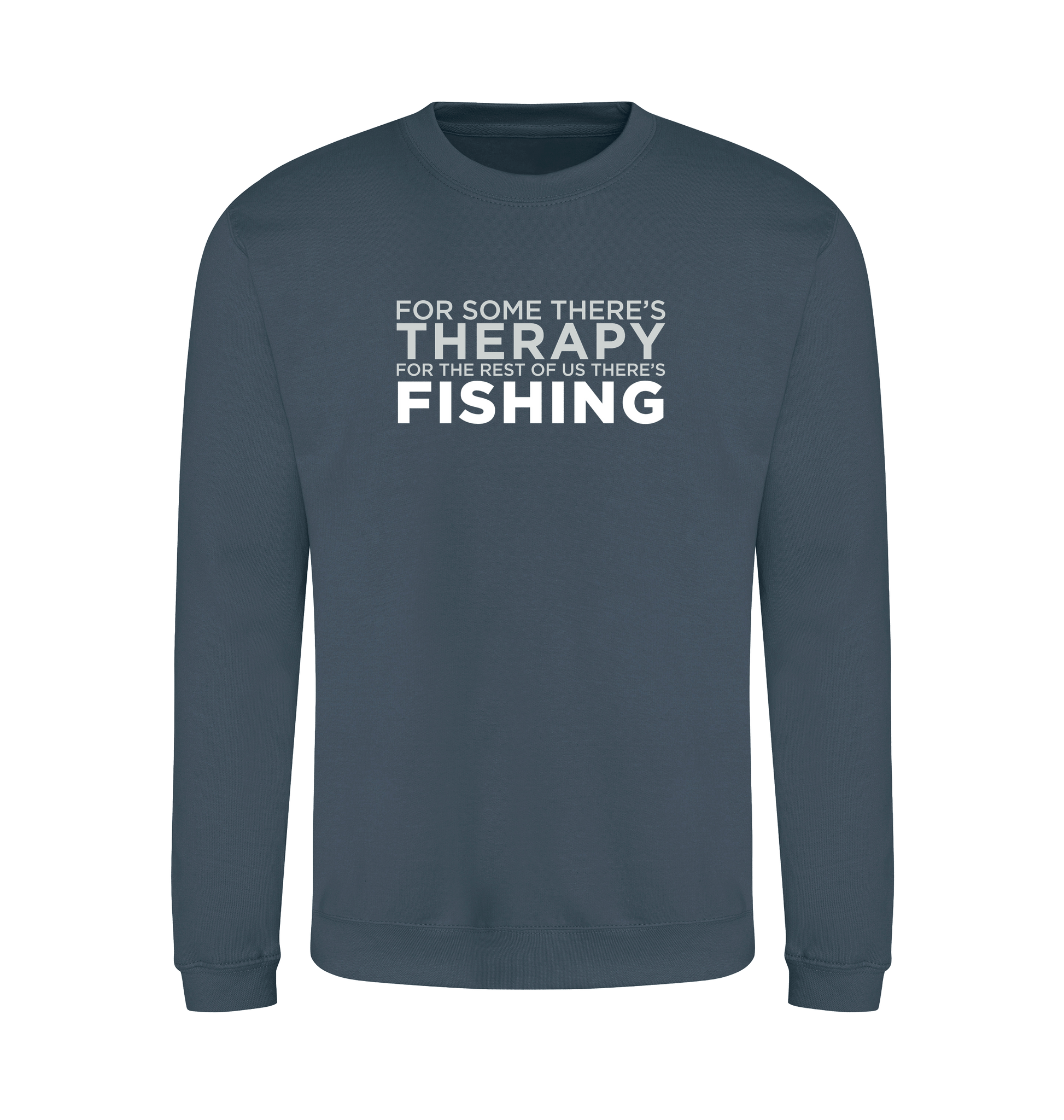 Airforce Blue Printed Sweater Front