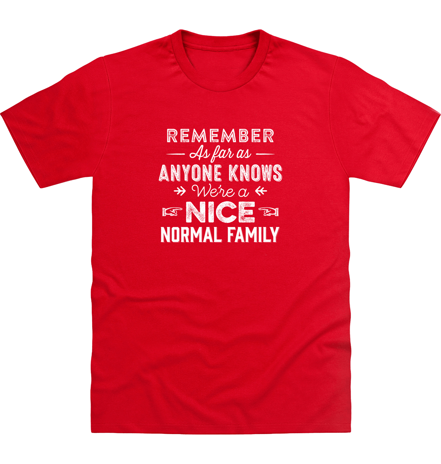 Fire Red Printed T-shirt Front