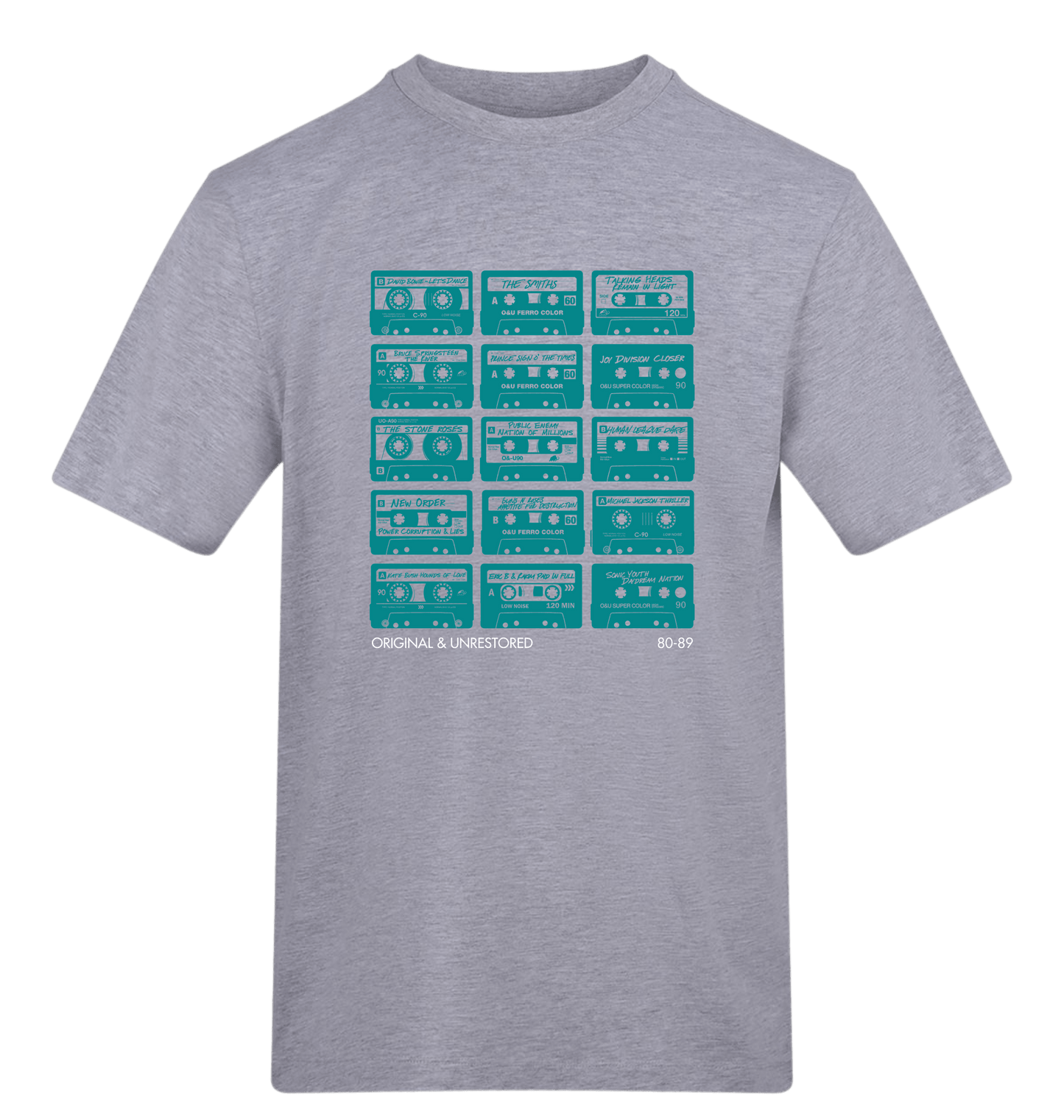 Heather Grey Printed T-shirt Front