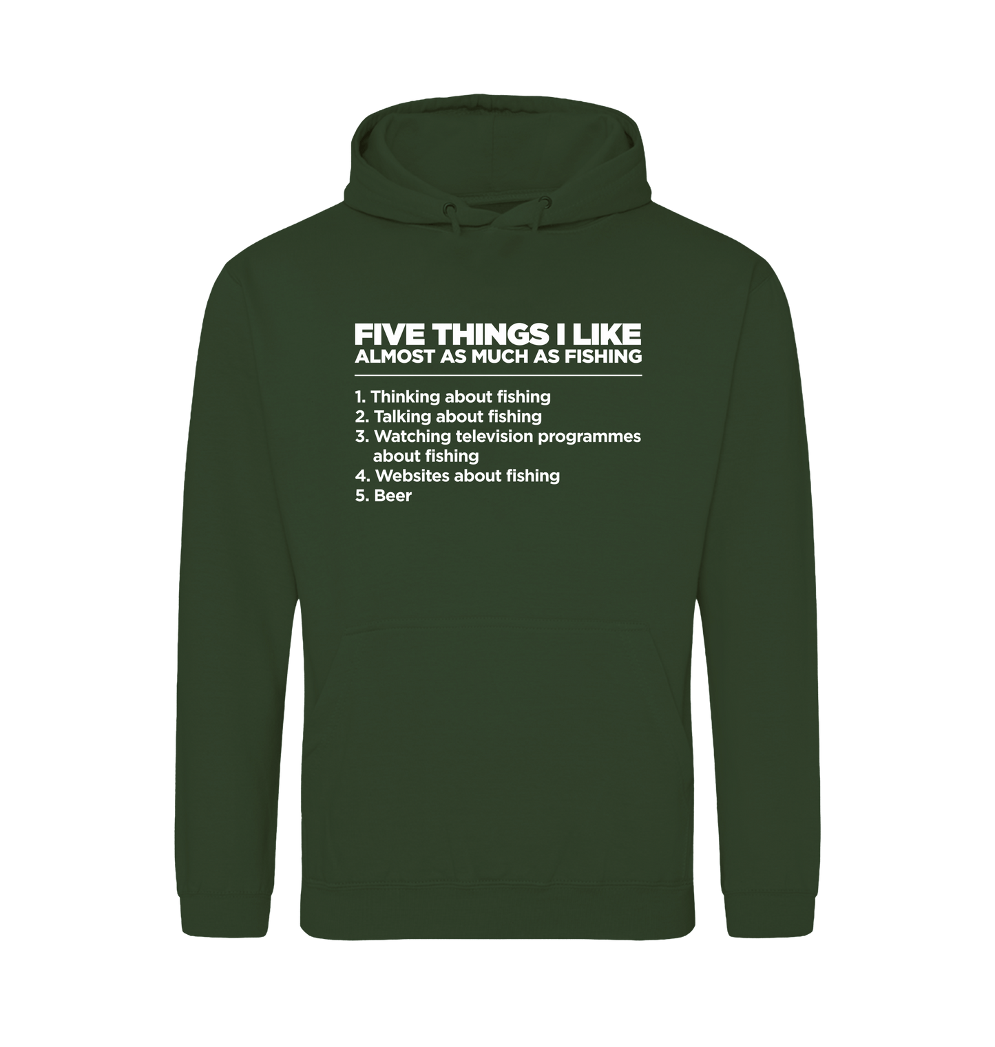 Forest Green Printed Hoody Front