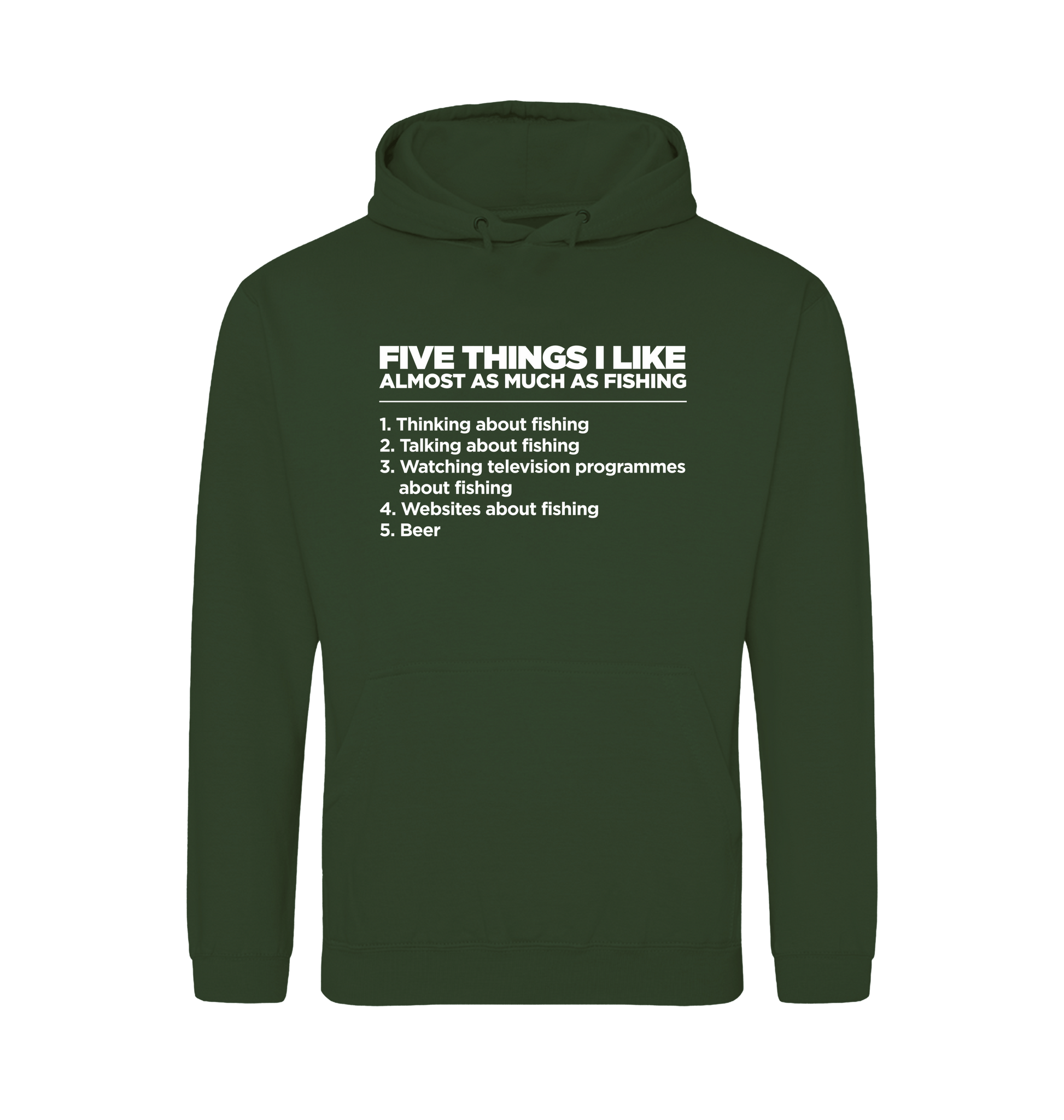 Forest Green Printed Hoody Front
