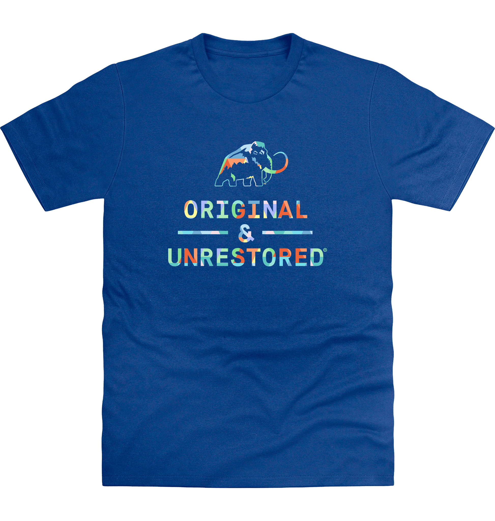 Royal Blue Printed T-shirt Front