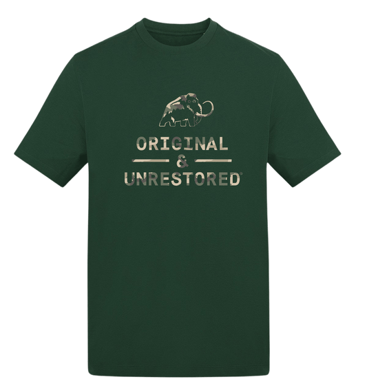 Bottle Green Printed T-shirt Front
