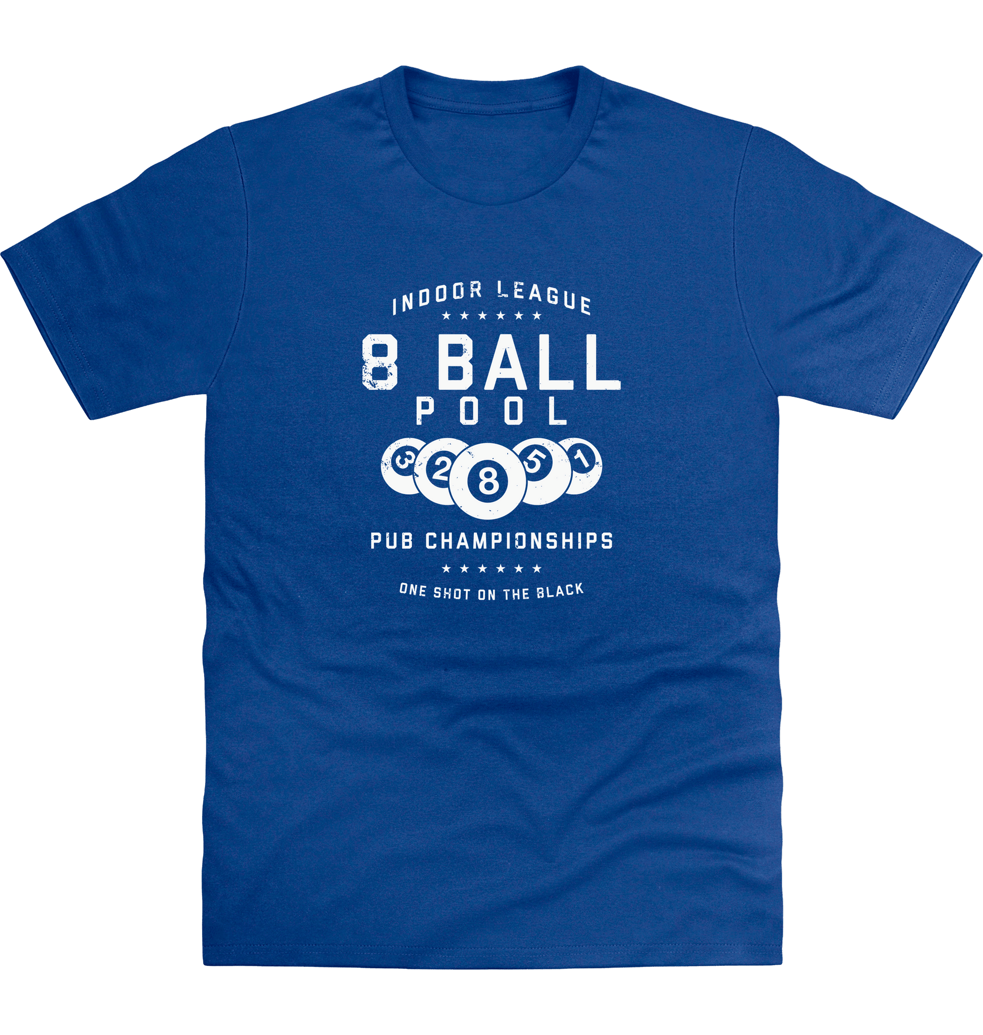 Royal Blue Printed T-shirt Front
