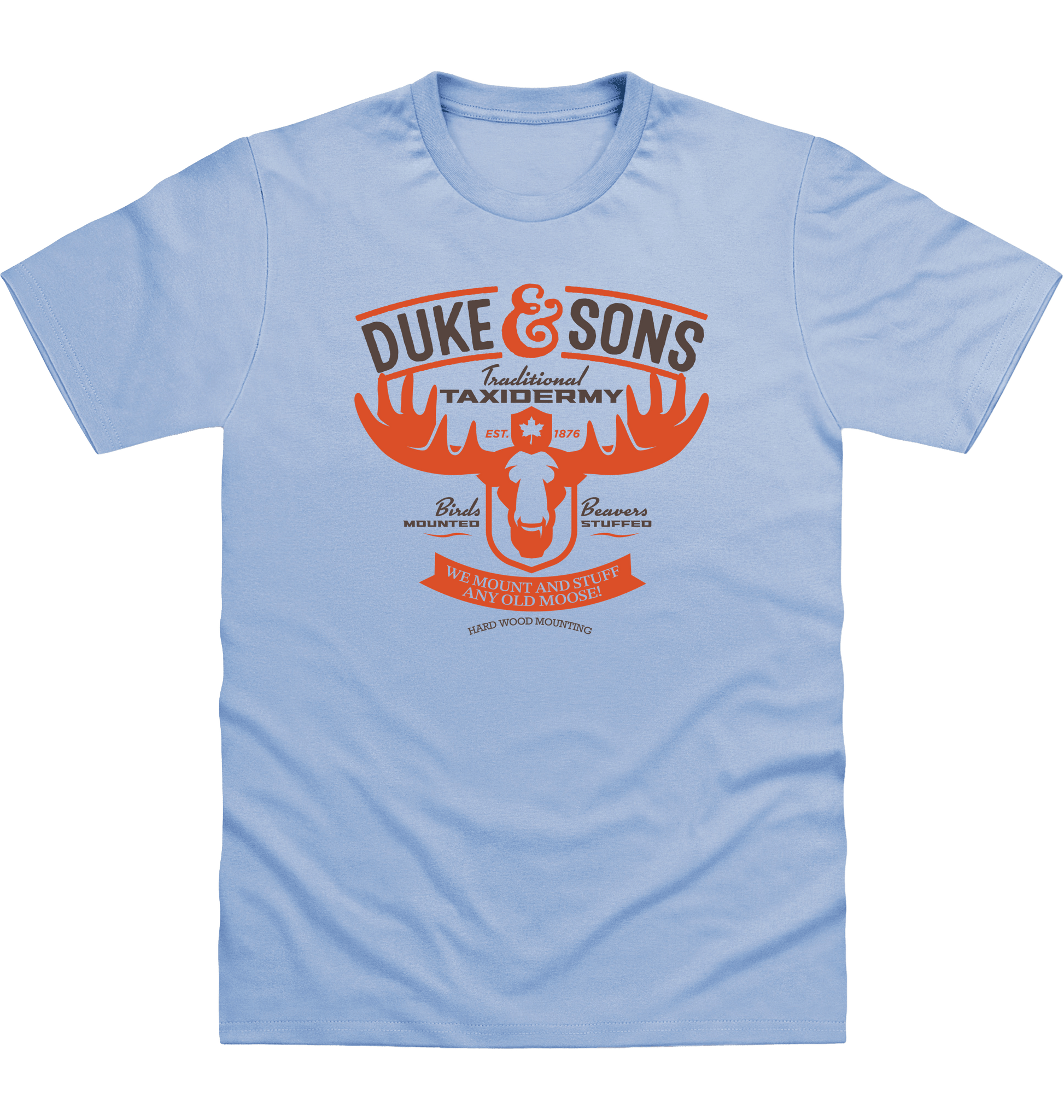 Sky Blue Printed T-shirt Front