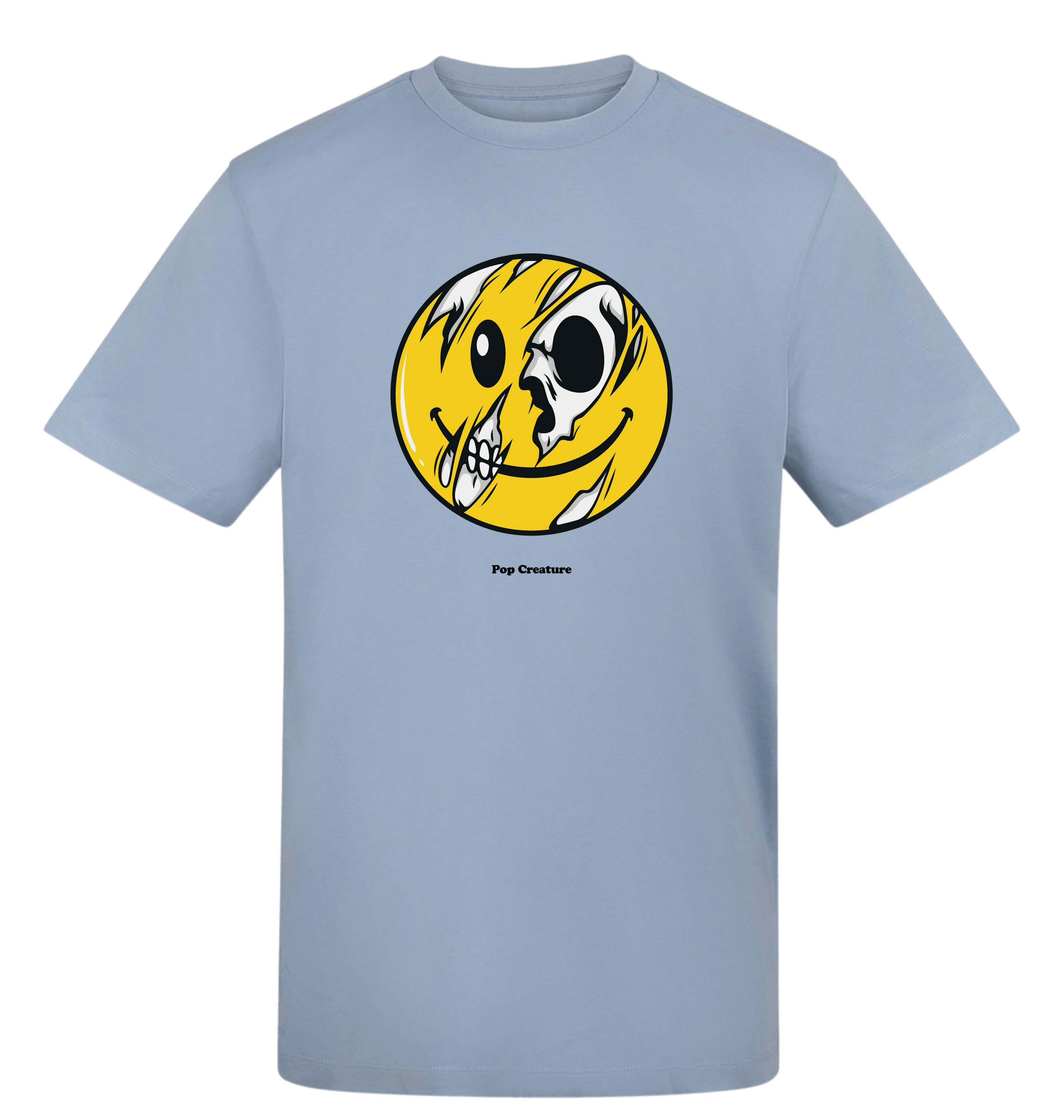 Sky Blue Printed T-shirt Front