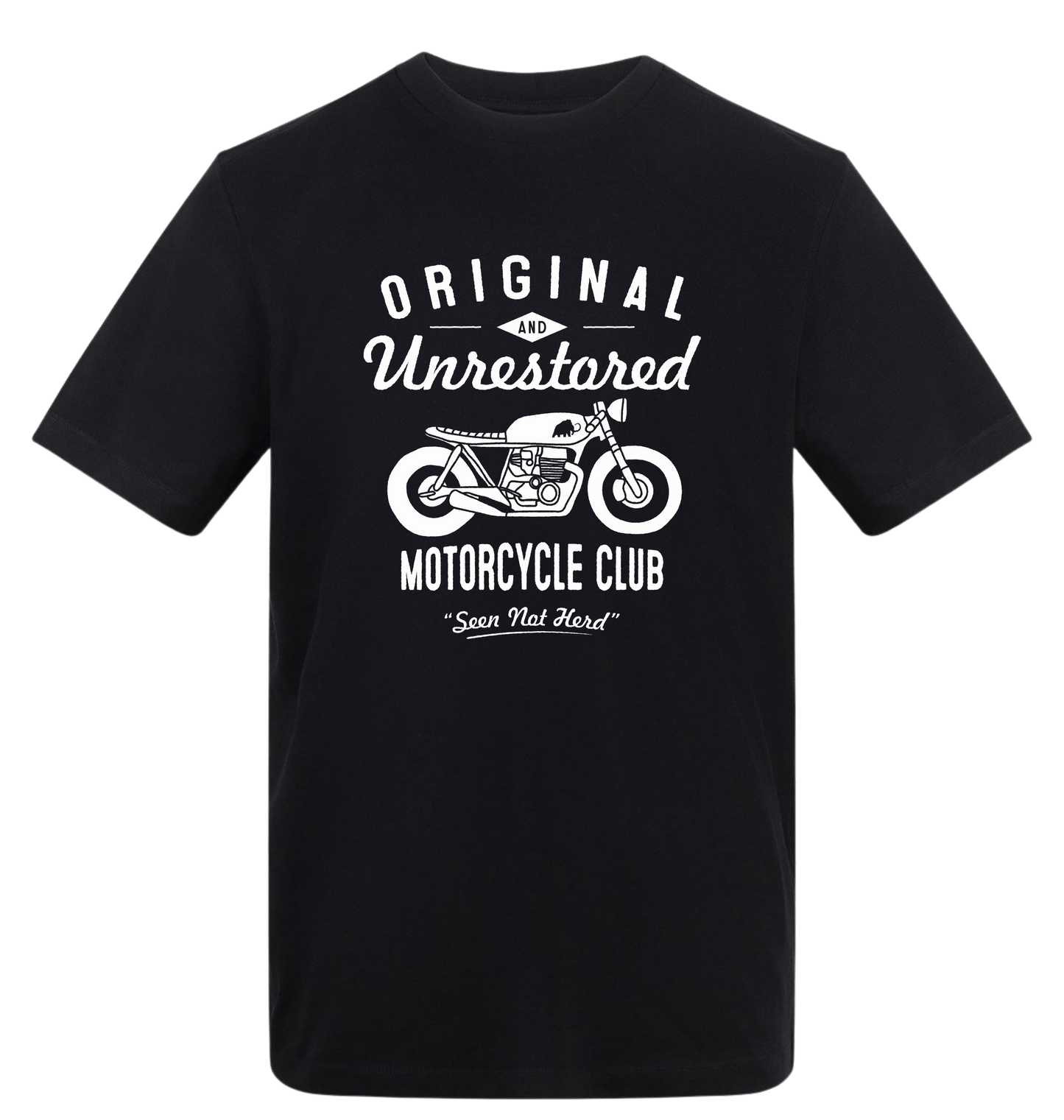 Deep Black Printed T-shirt Front