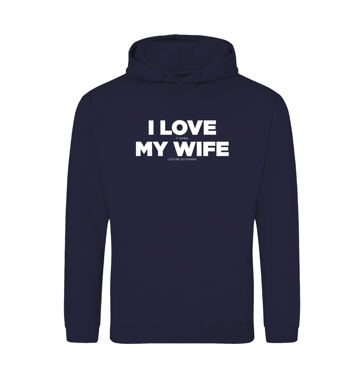 Oxford Navy Printed Hoody Front