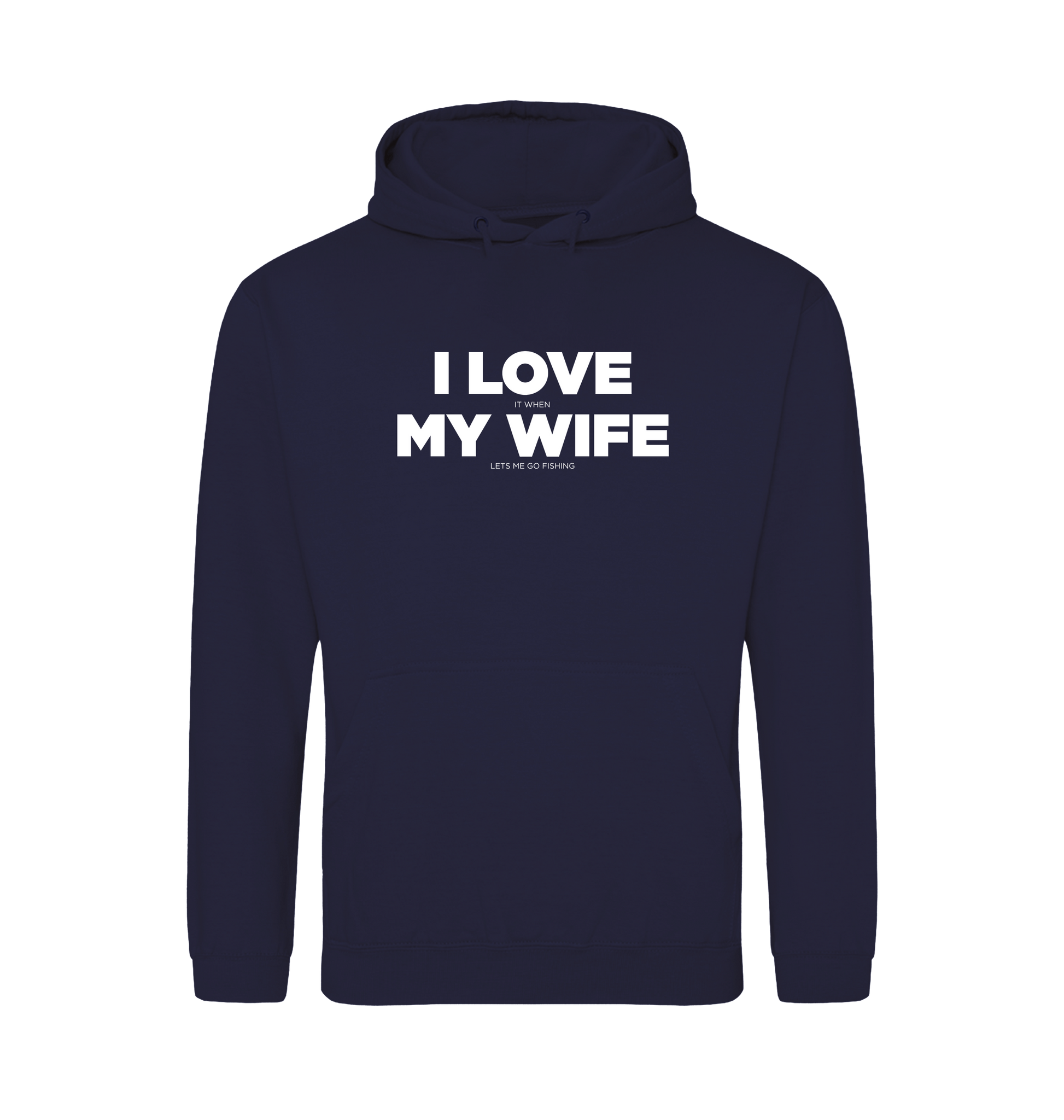 Oxford Navy Printed Hoody Front